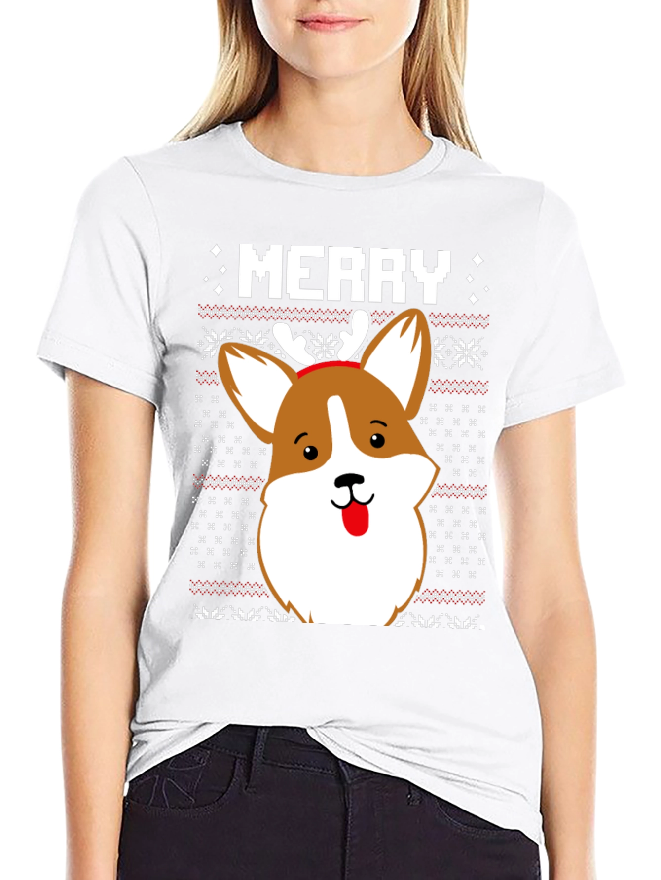 Merry Corgi Christmas T-Shirt
