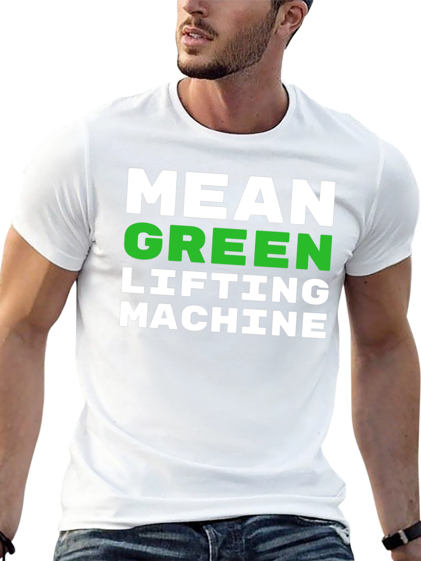 Mean Green Lifting Machine Black T-Shirt