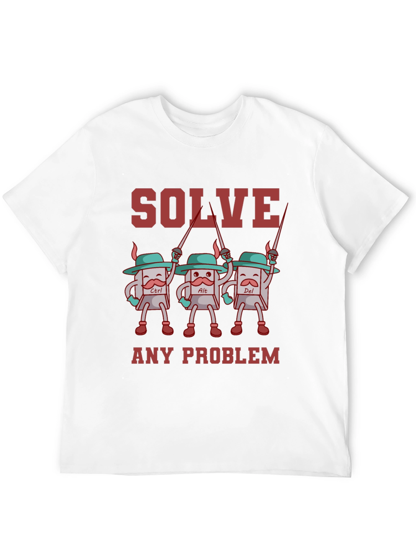 Solve Any Problem T-Shirt Funny Computer Geek Tee
