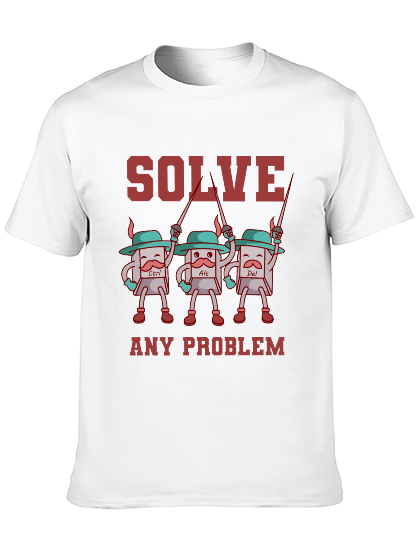 Solve Any Problem T-Shirt Funny Computer Geek Tee
