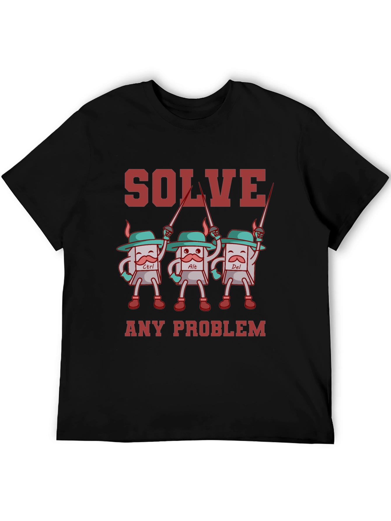Solve Any Problem T-Shirt Funny Computer Geek Tee