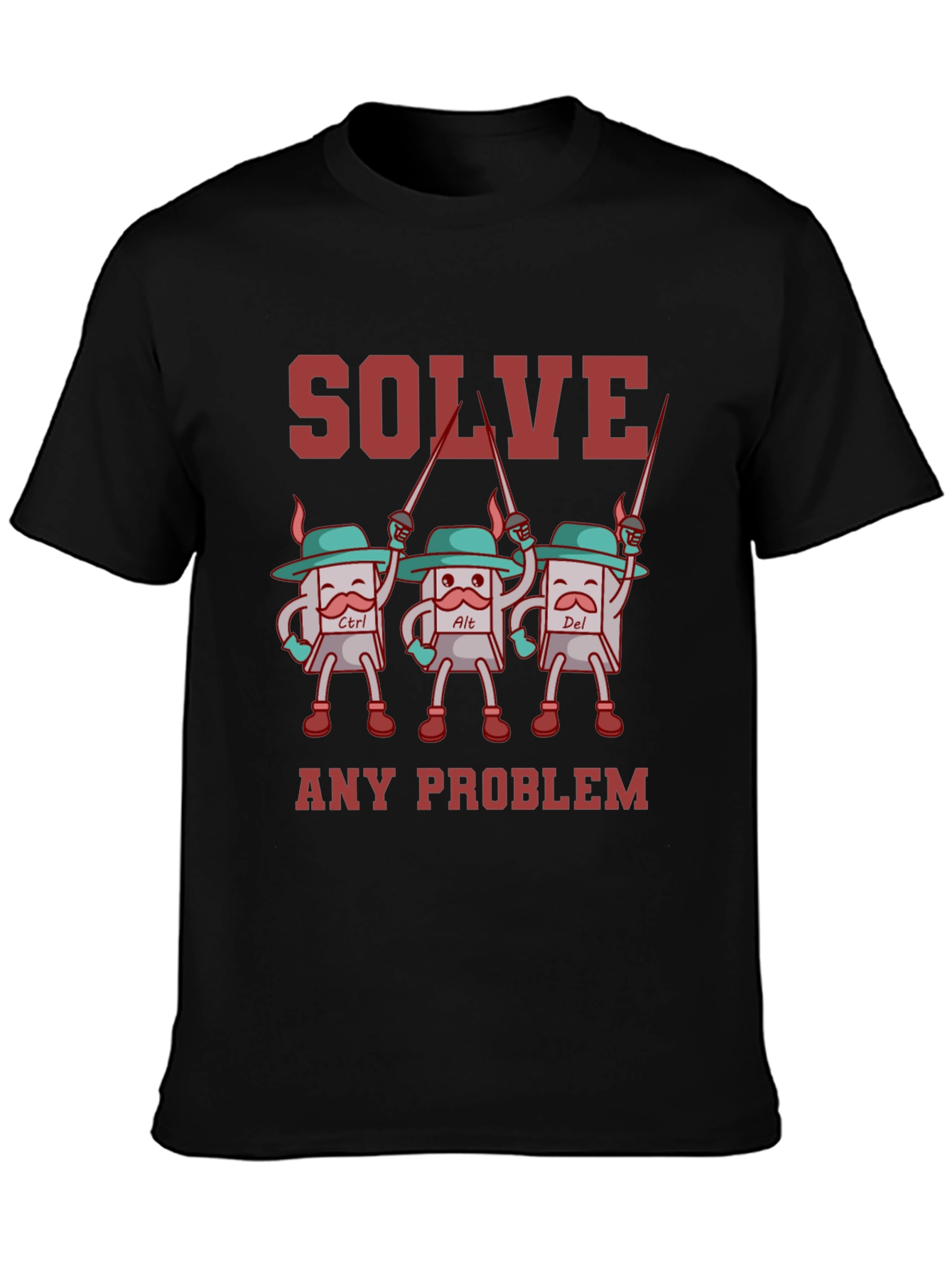 Solve Any Problem T-Shirt Funny Computer Geek Tee