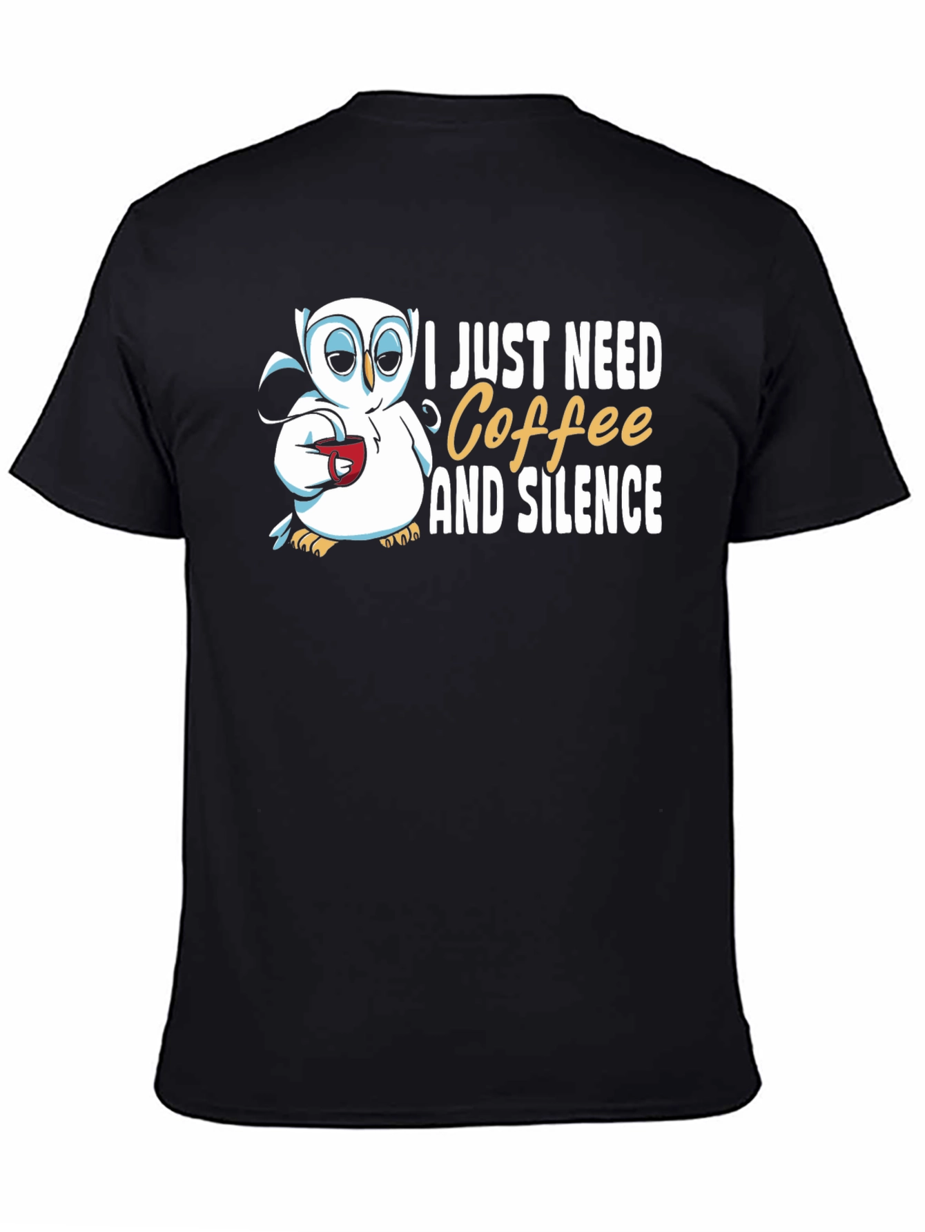 Coffee & Silence Owl Graphic Tee