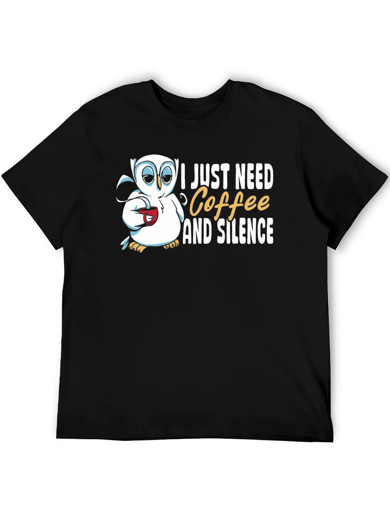 Coffee & Silence Owl Graphic Tee