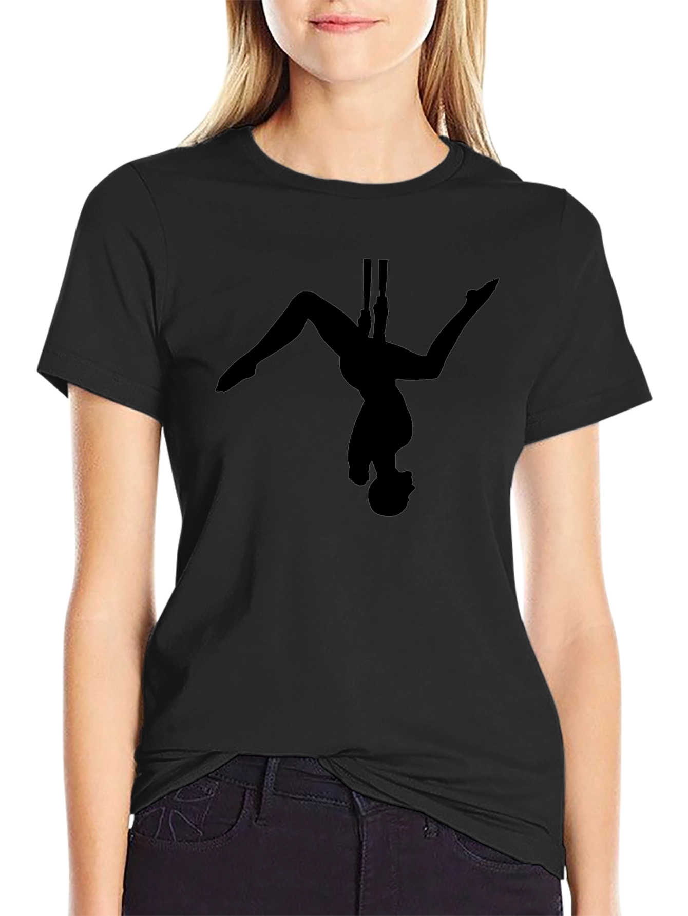 Aerialist Silhouette Black T-Shirt
