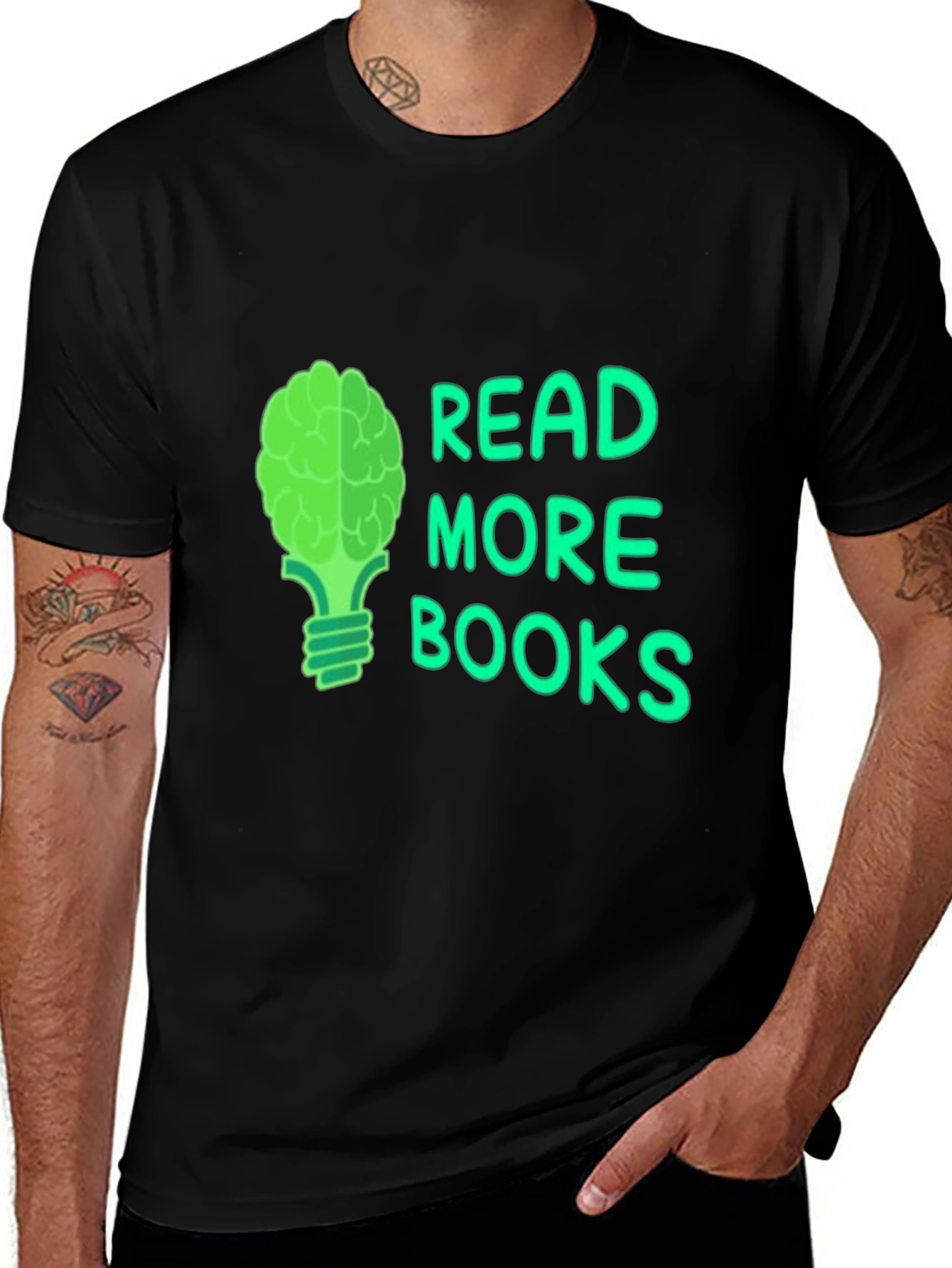 Read More Books Brain Tee