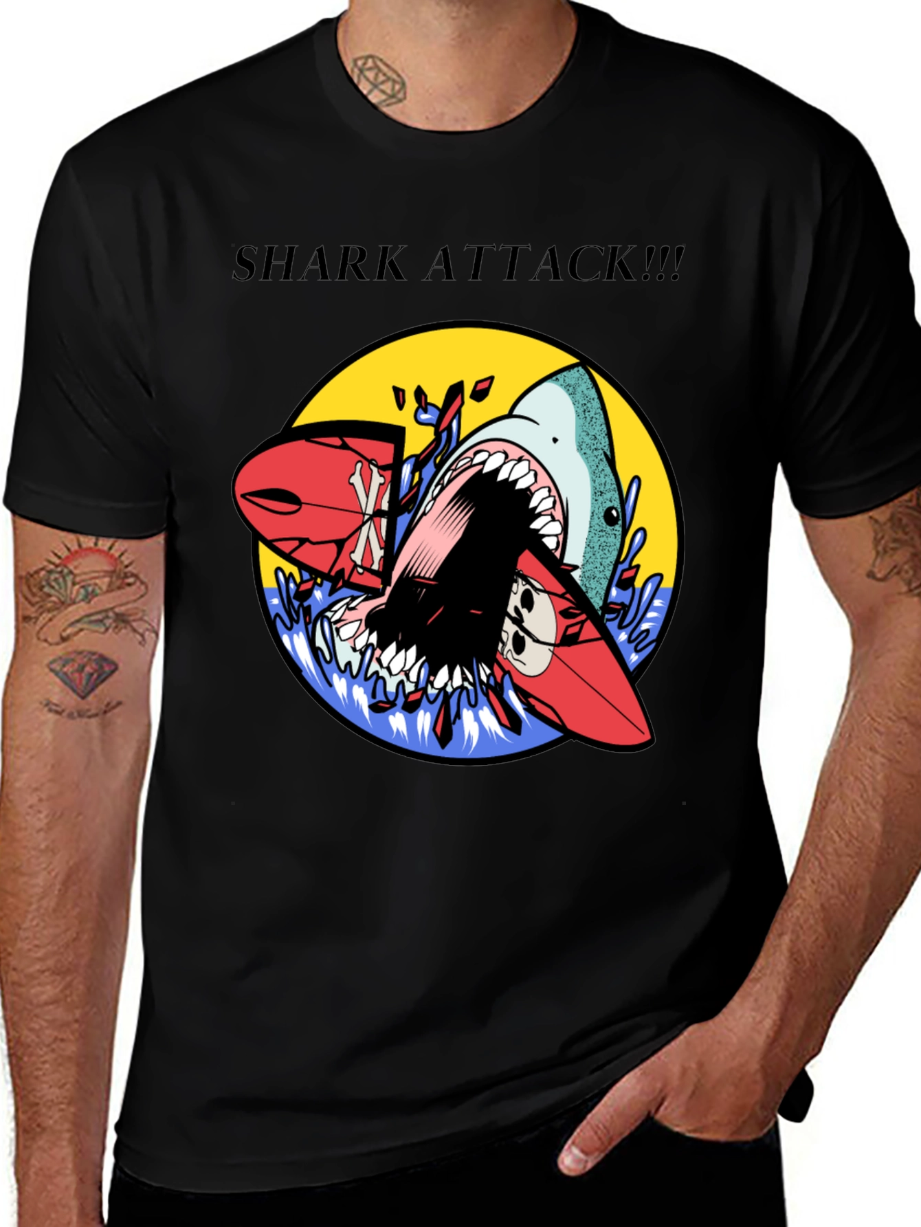 Shark Attack Graphic Tee