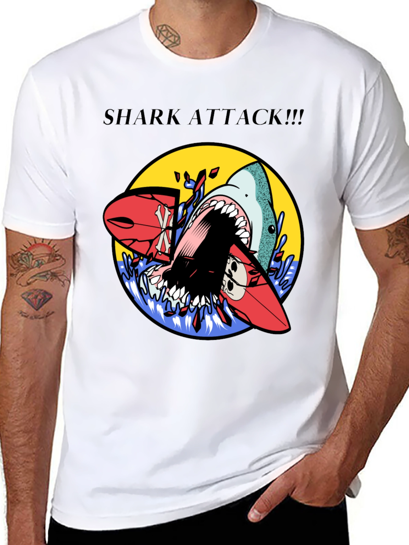 Shark Attack Graphic Tee