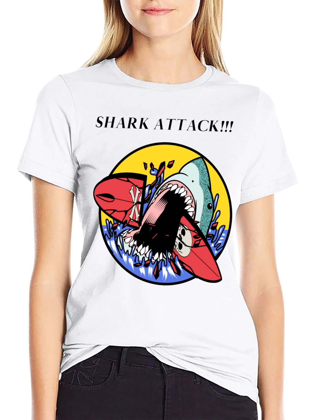Shark Attack Graphic Tee