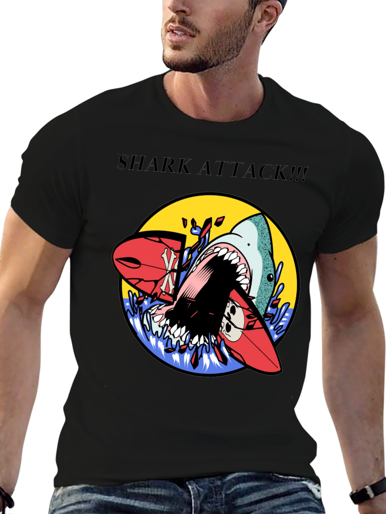 Shark Attack Graphic Tee