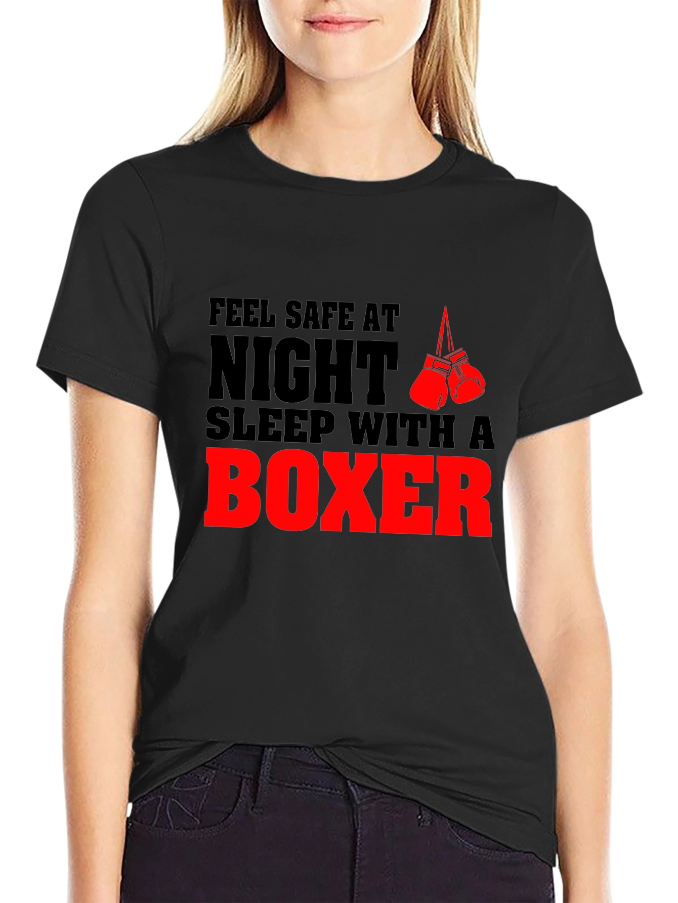 Feel Safe at Night Boxer T-Shirt