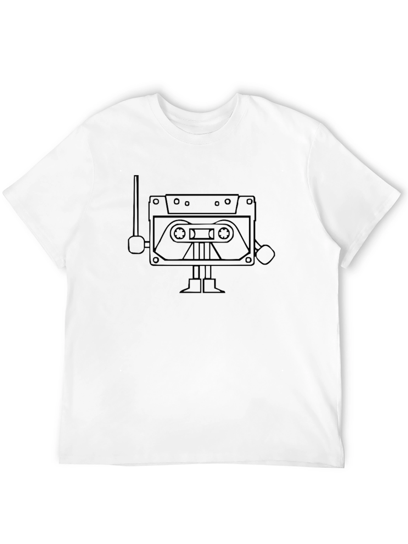 Retro Cassette Robot Graphic Tee
