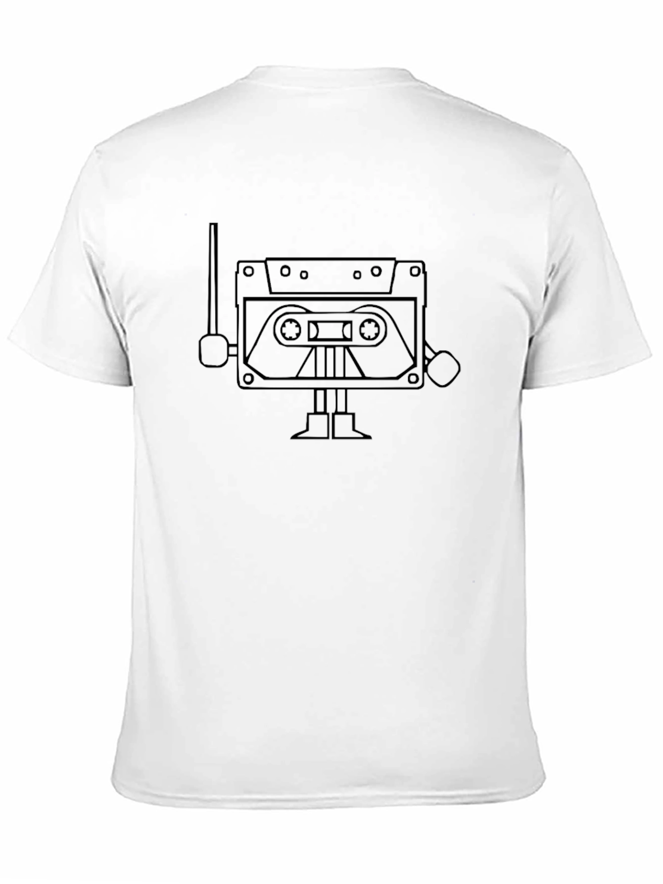 Retro Cassette Robot Graphic Tee
