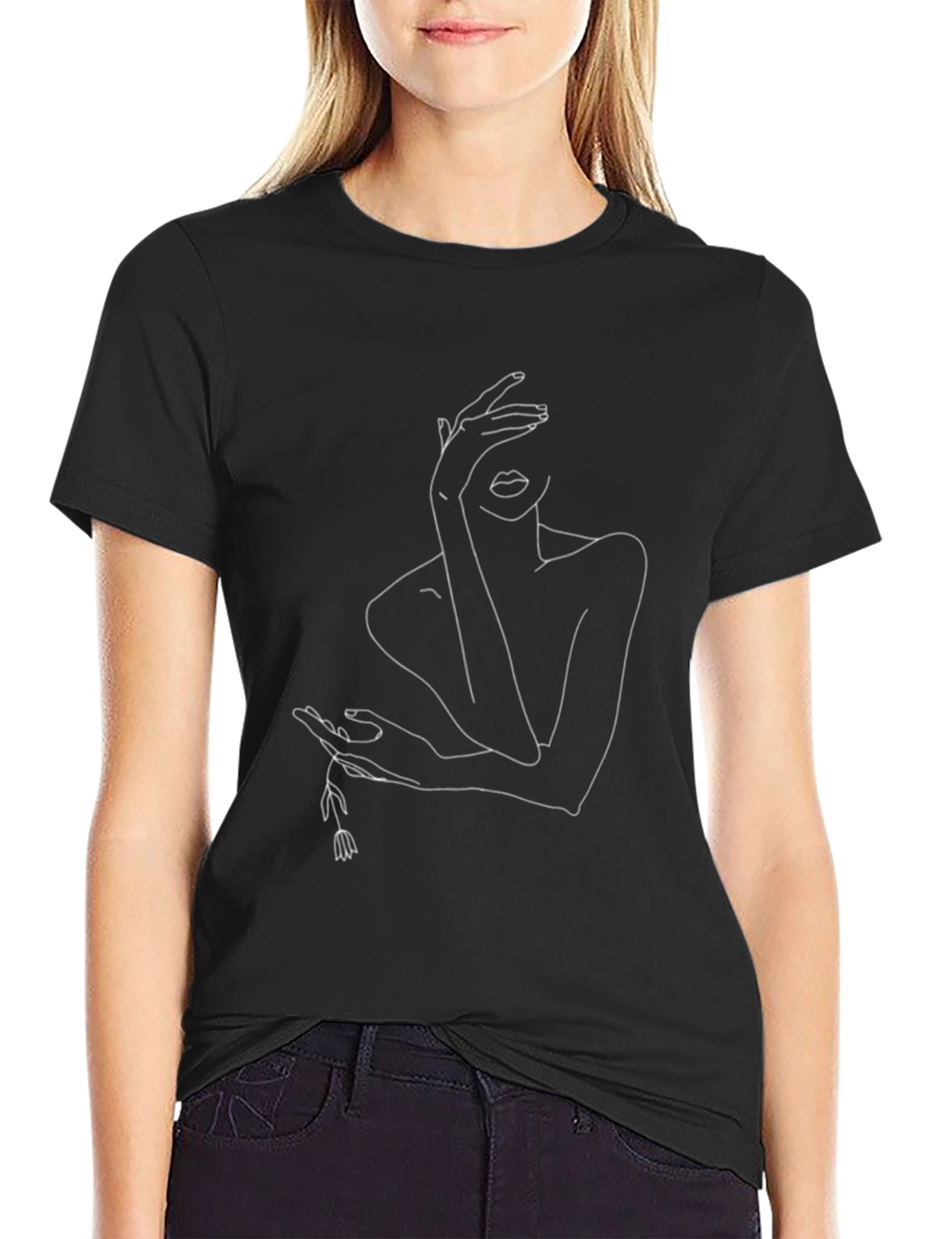 Line Art Womans Graphic Tee