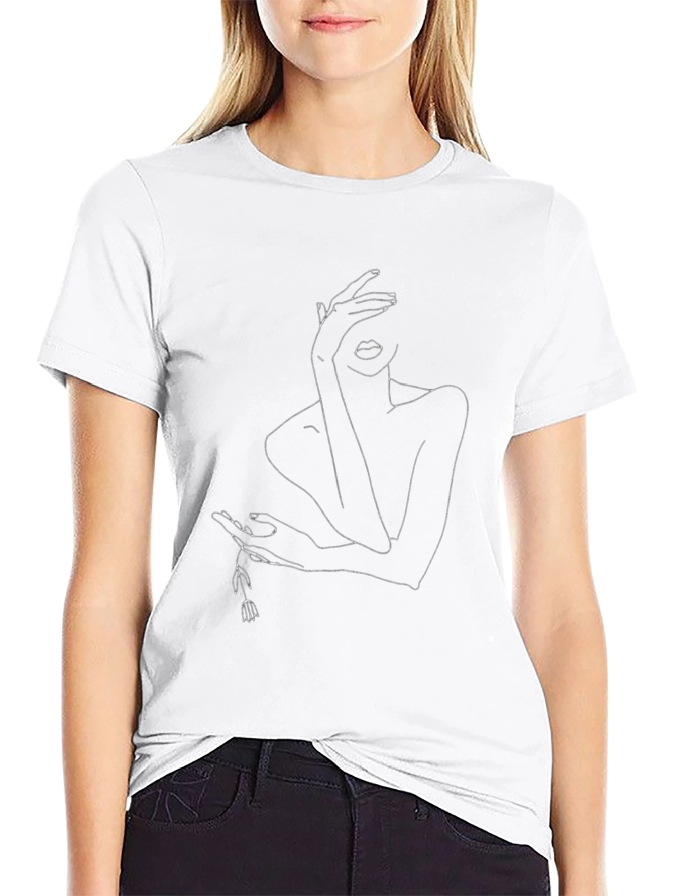 Line Art Womans Graphic Tee