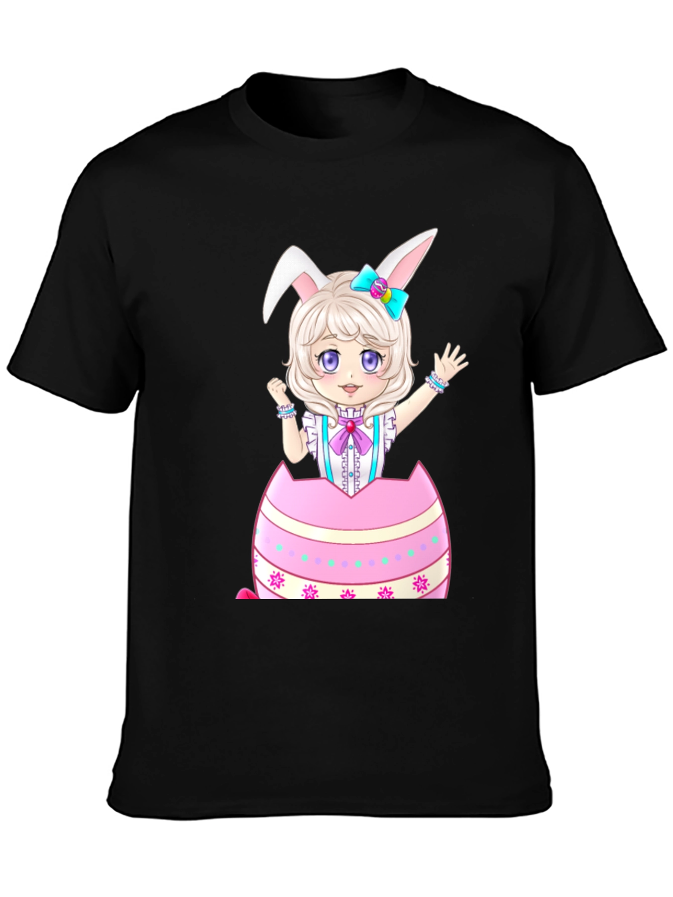 Easter Bunny Girl in Egg T-Shirt