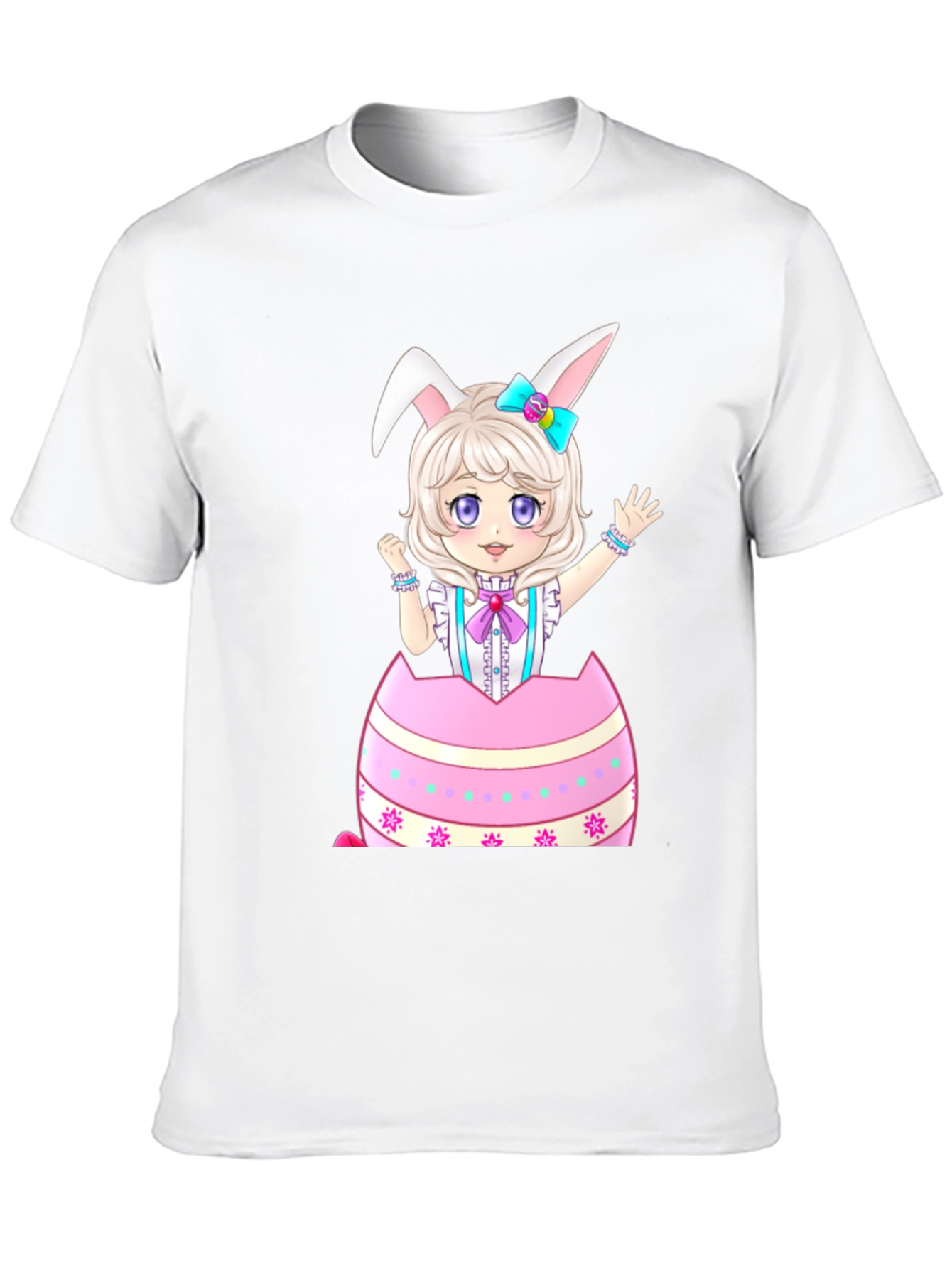 Easter Bunny Girl in Egg T-Shirt