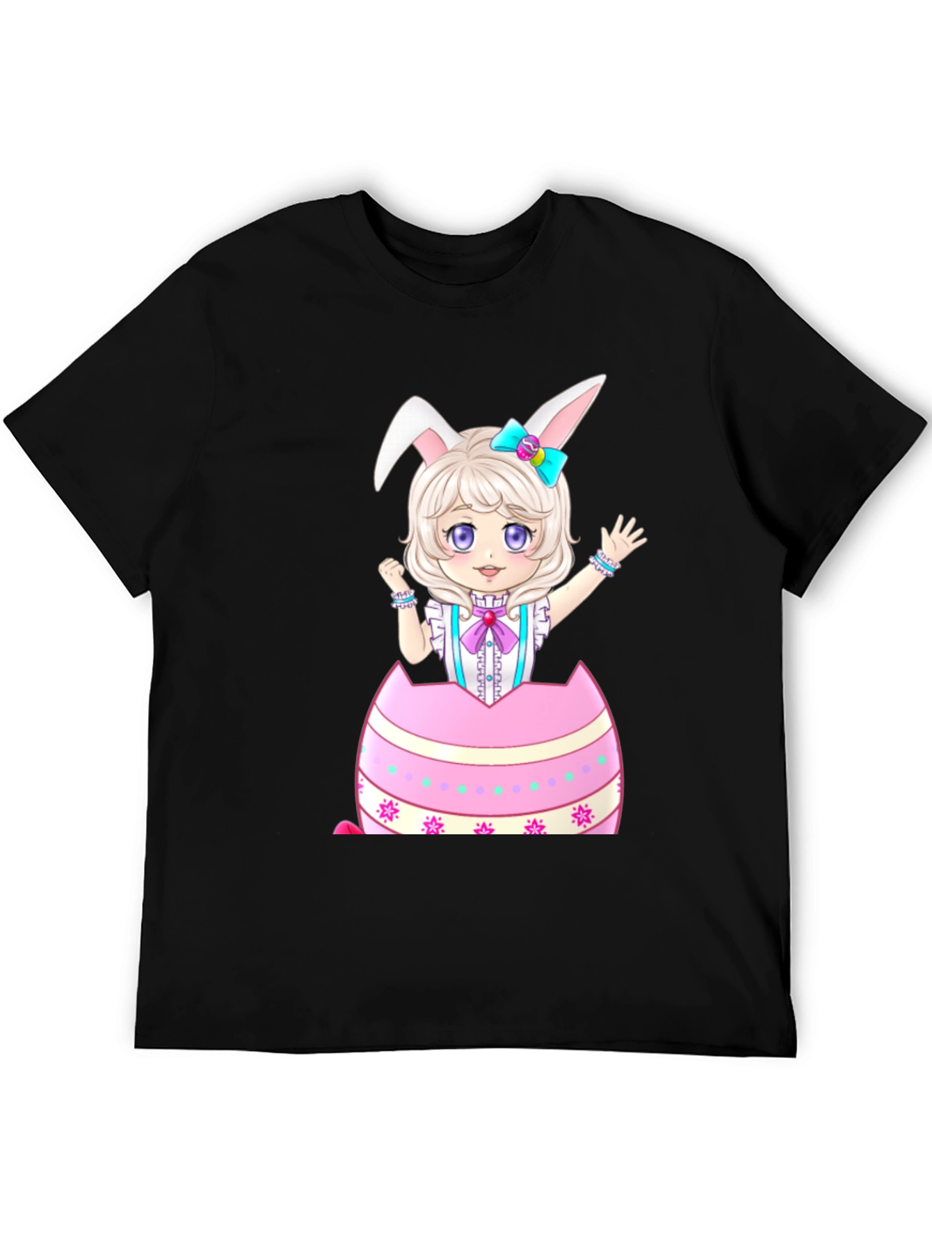 Easter Bunny Girl in Egg T-Shirt