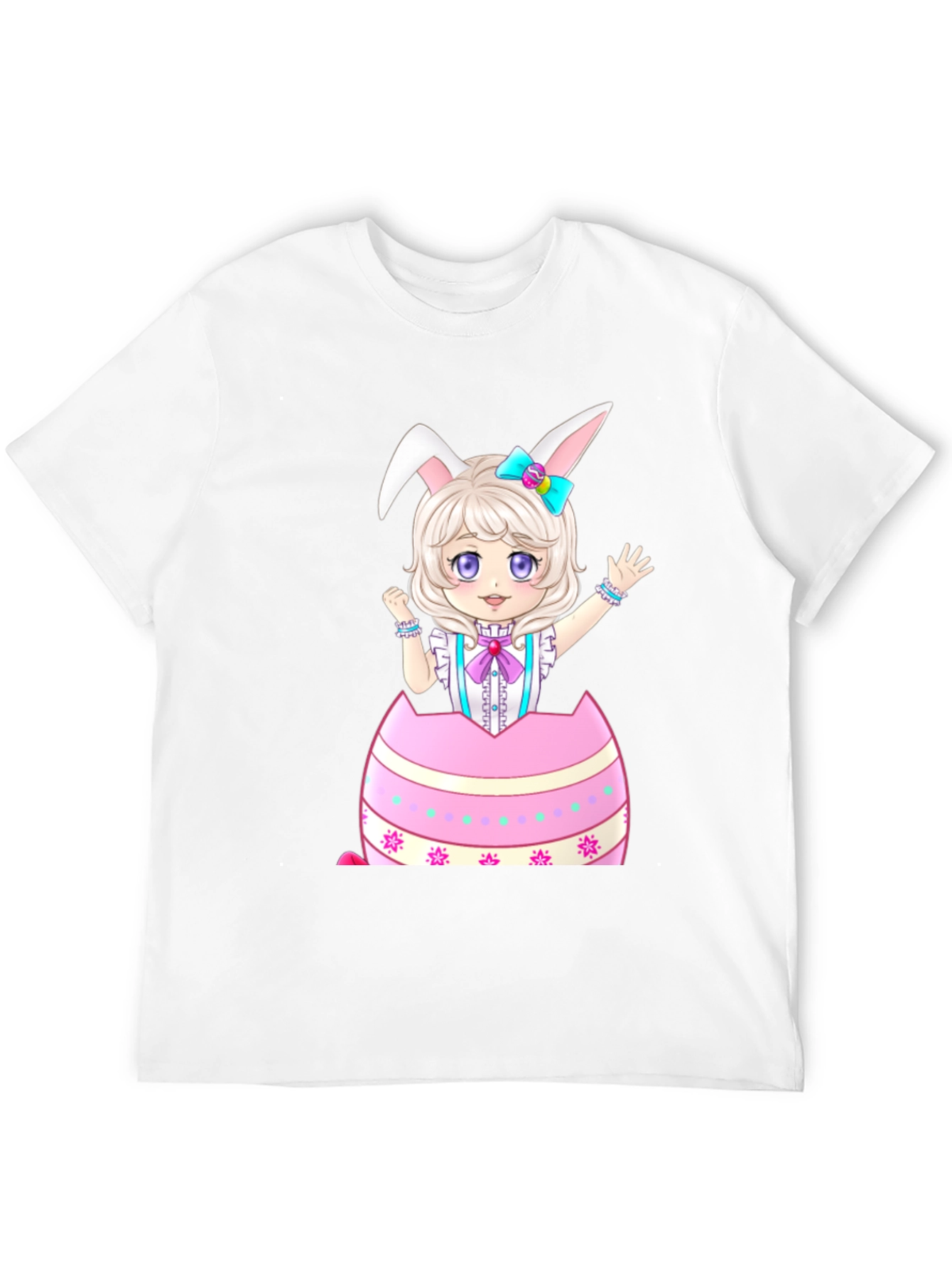 Easter Bunny Girl in Egg T-Shirt