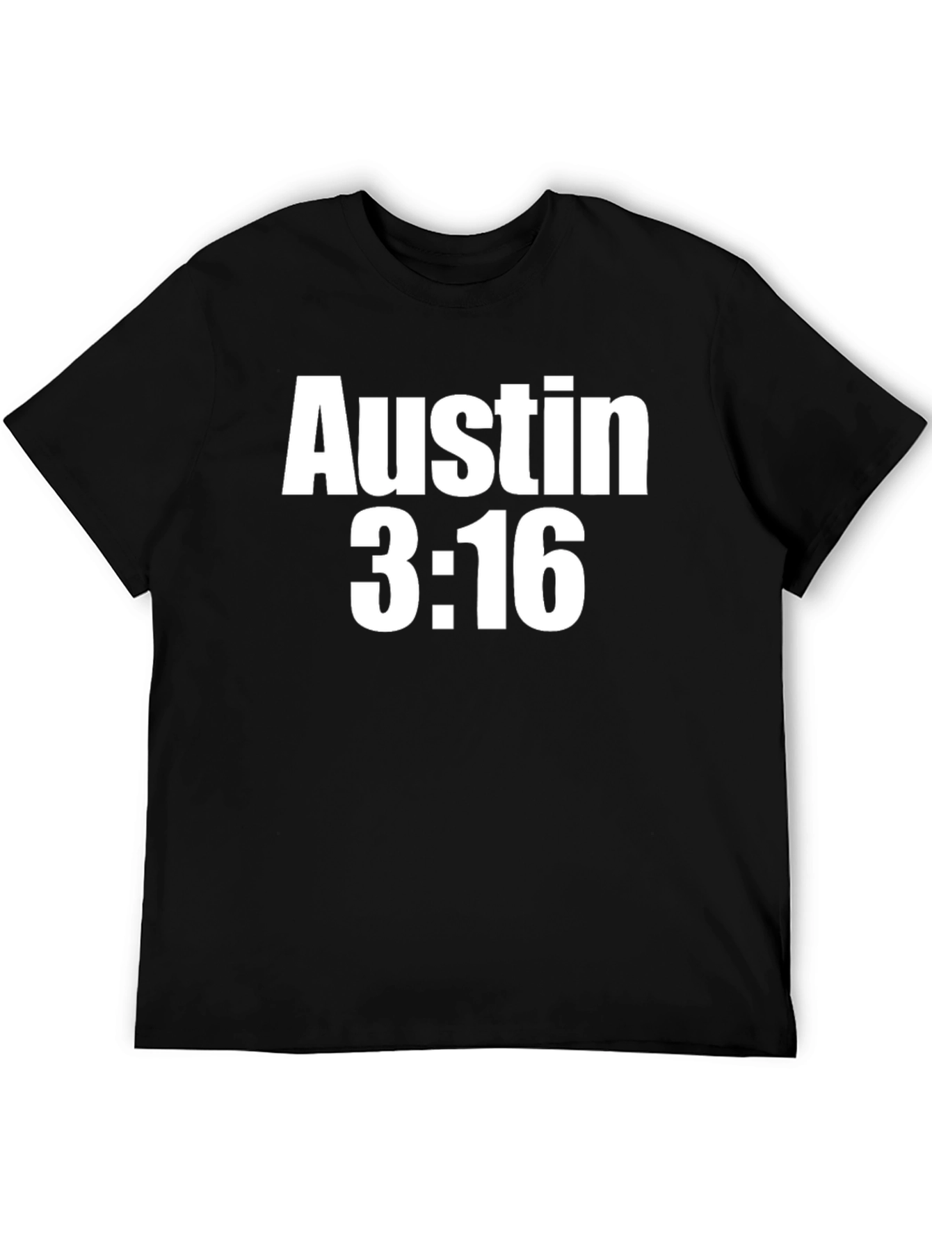 Austin 3:16 Black Graphic Tee