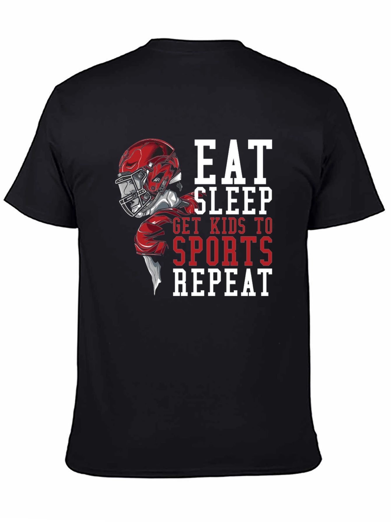 Eat Sleep Sports Repeat Graphic T-Shirt