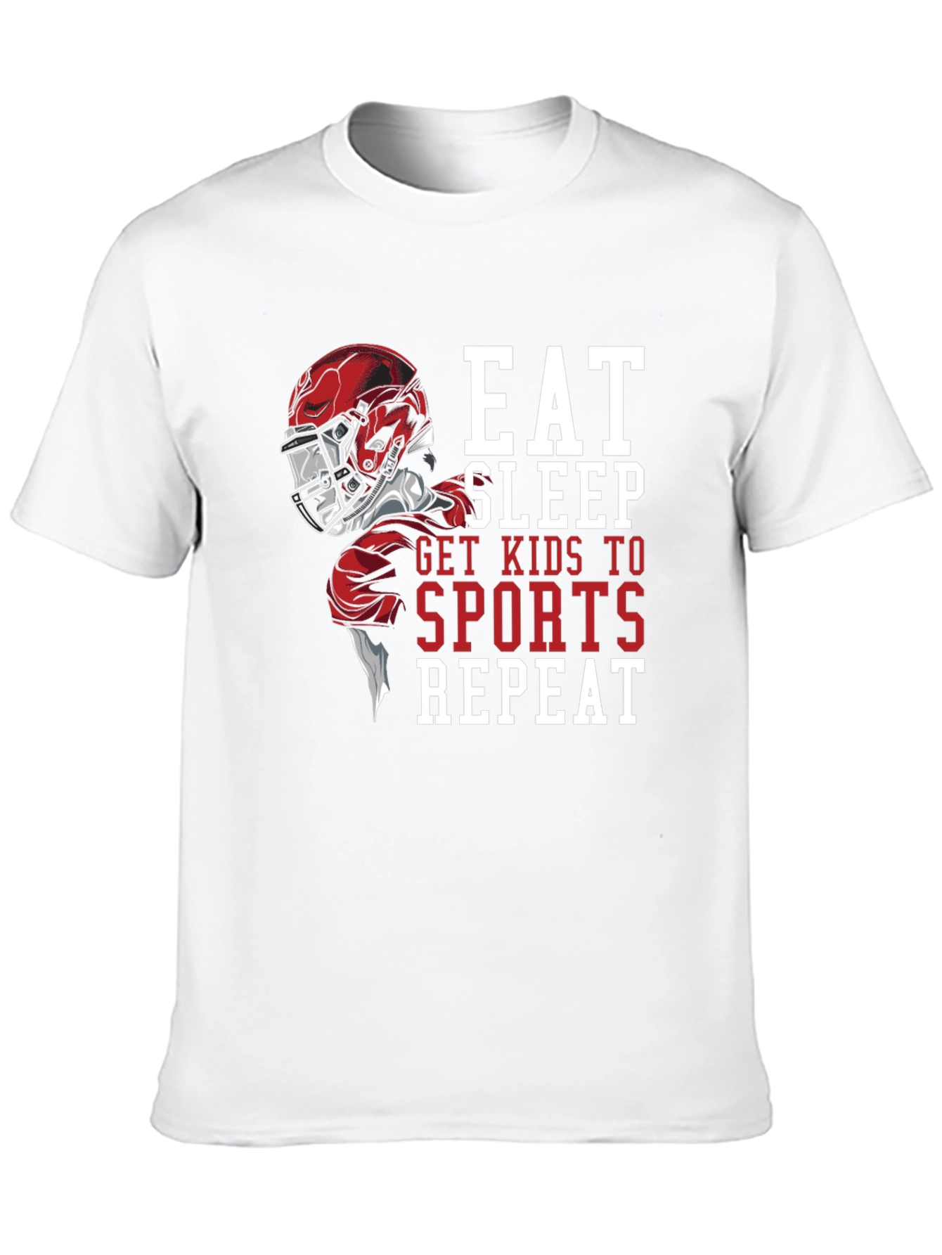 Eat Sleep Sports Repeat Graphic T-Shirt