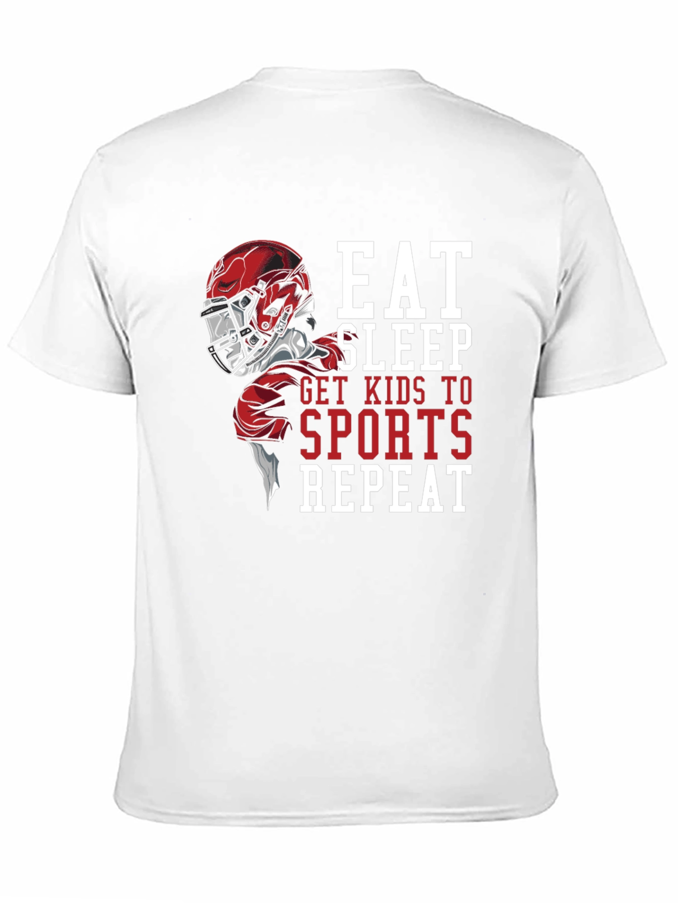 Eat Sleep Sports Repeat Graphic T-Shirt