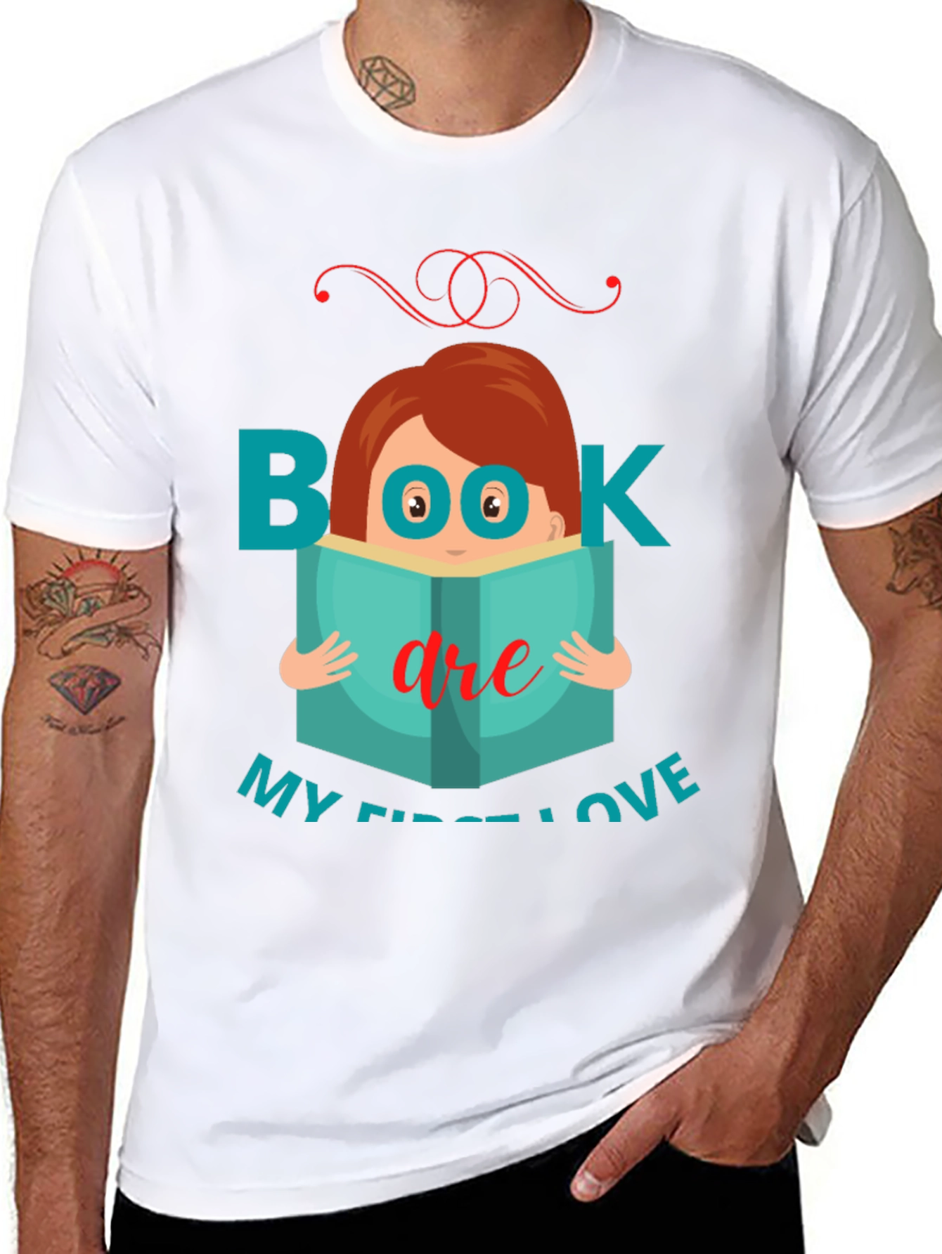 Book Are My First Love T-Shirt
