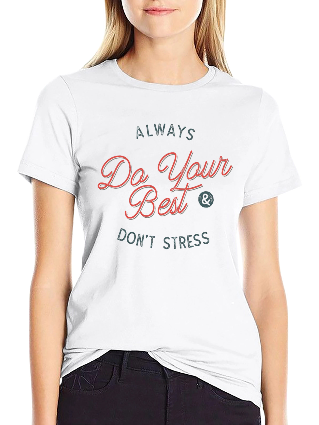Always Do Your Best Graphic Tee - Black