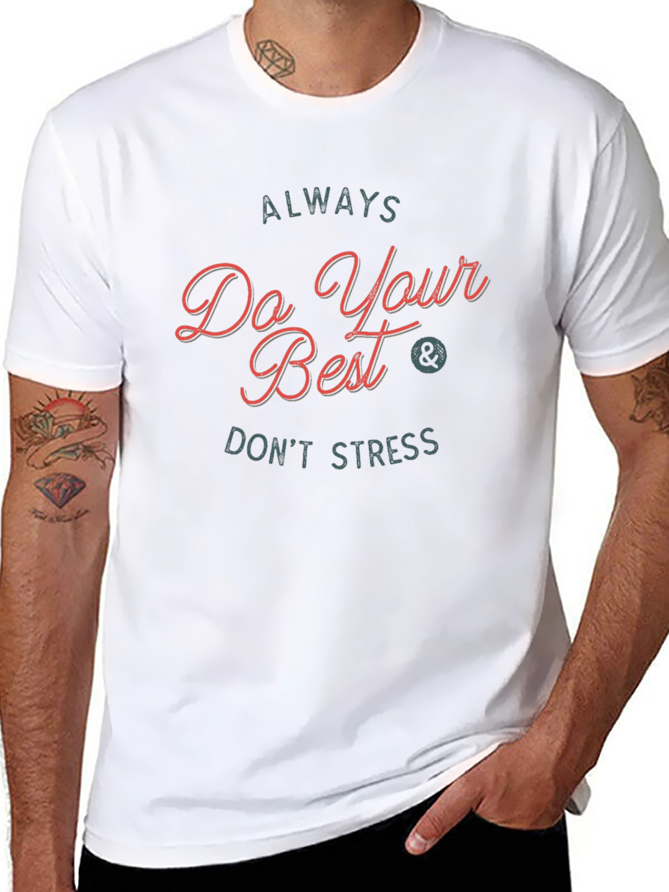 Always Do Your Best Graphic Tee - Black