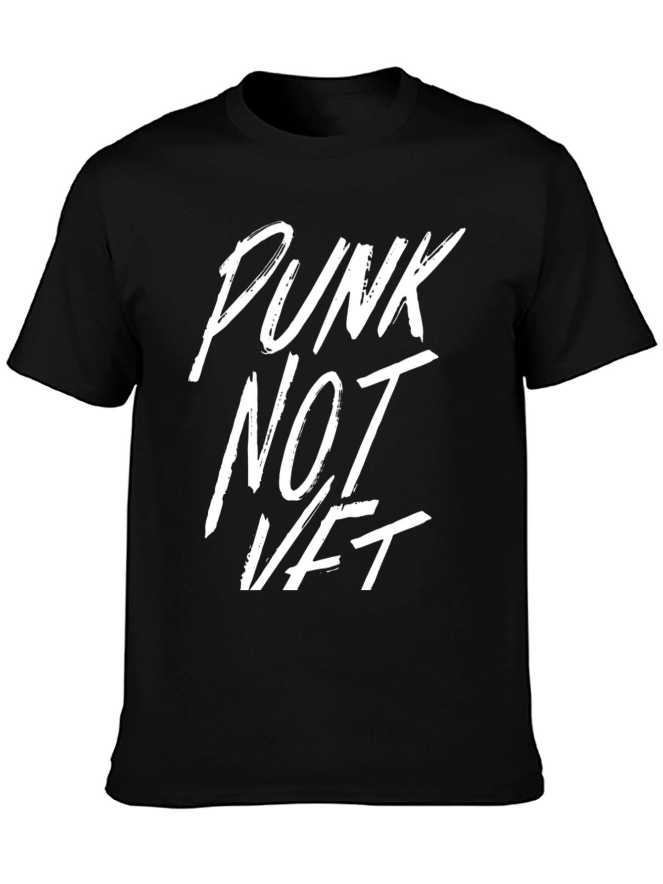 Punk Not NFT Black Graphic T-Shirt