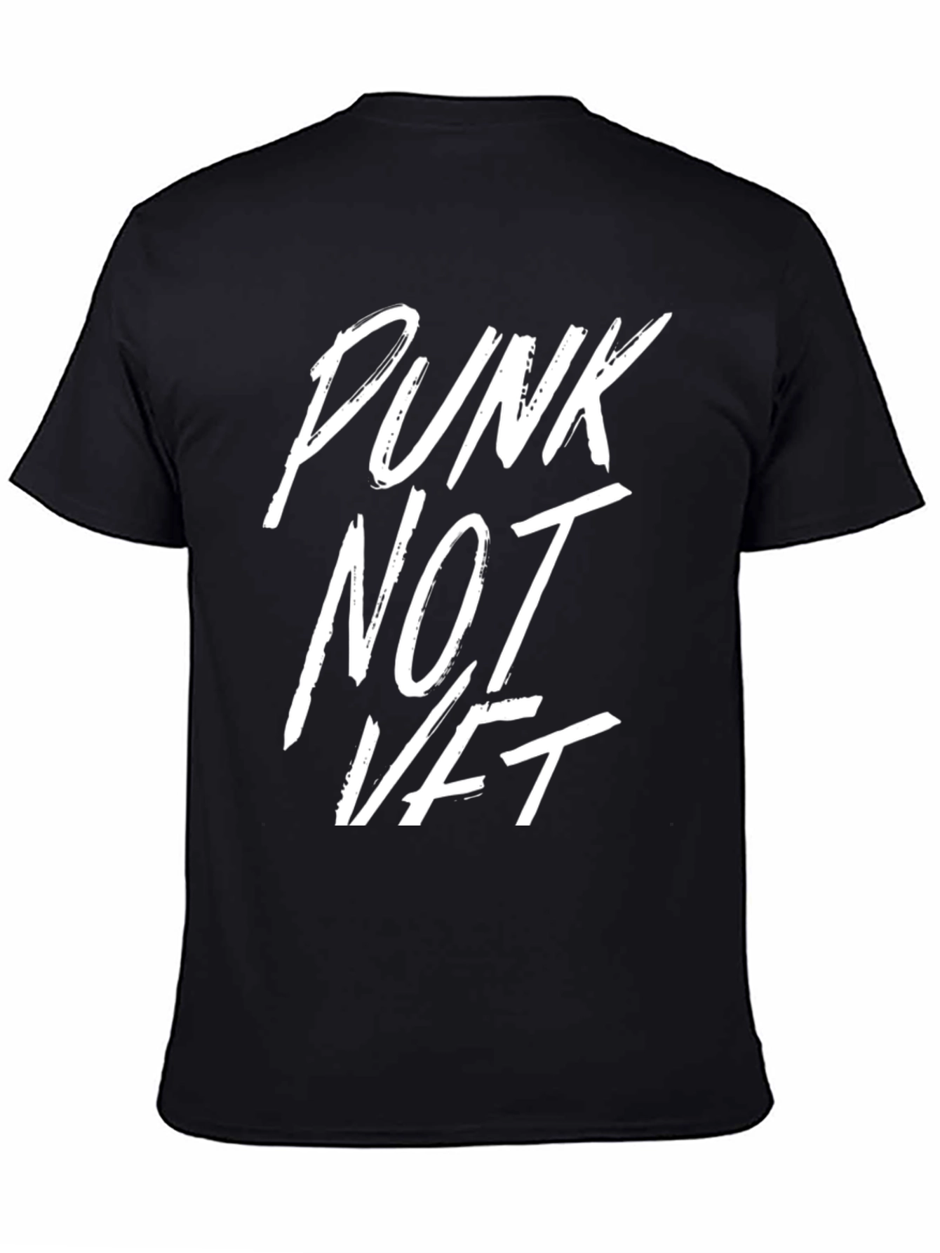Punk Not NFT Black Graphic T-Shirt