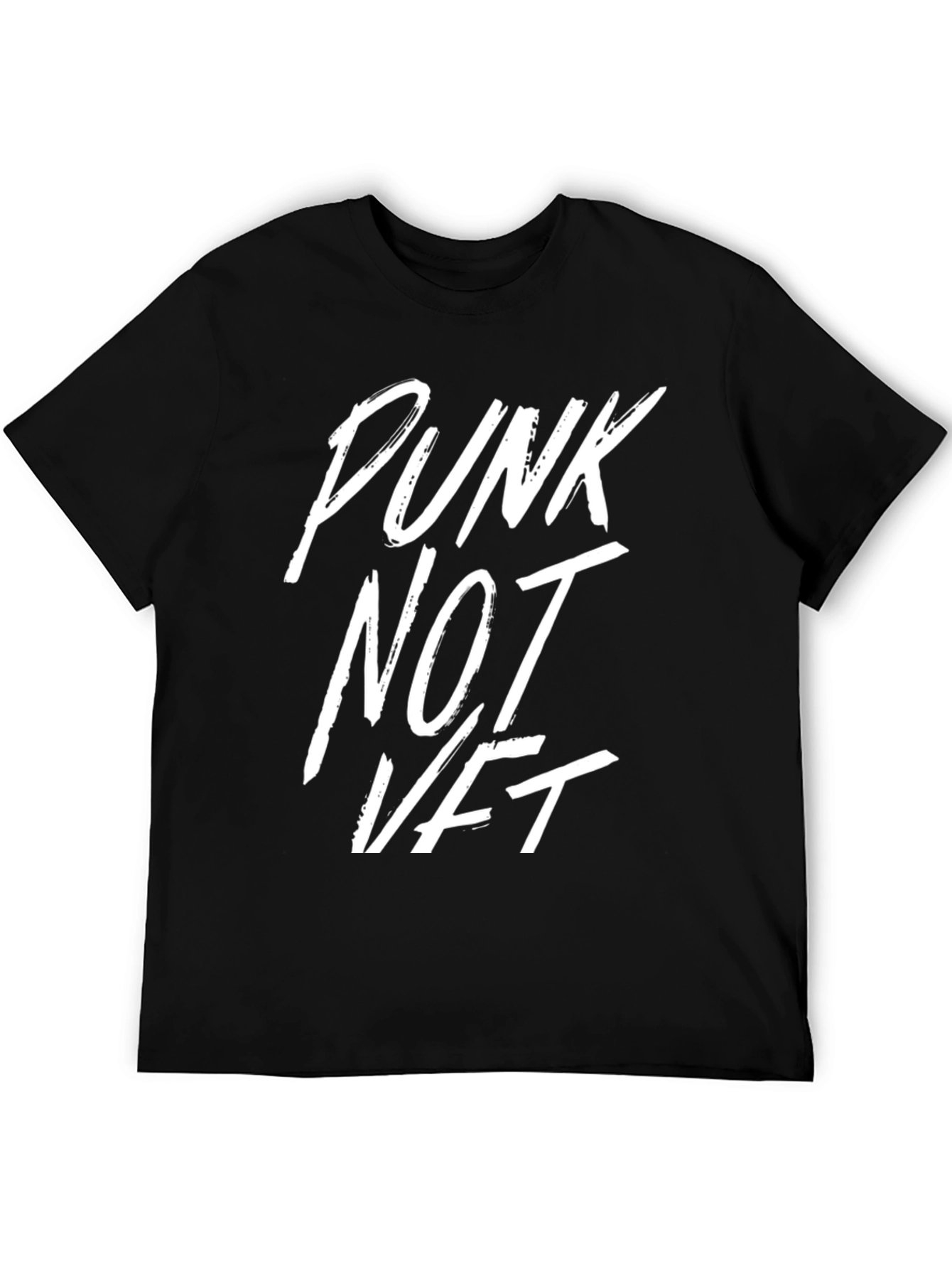 Punk Not NFT Black Graphic T-Shirt