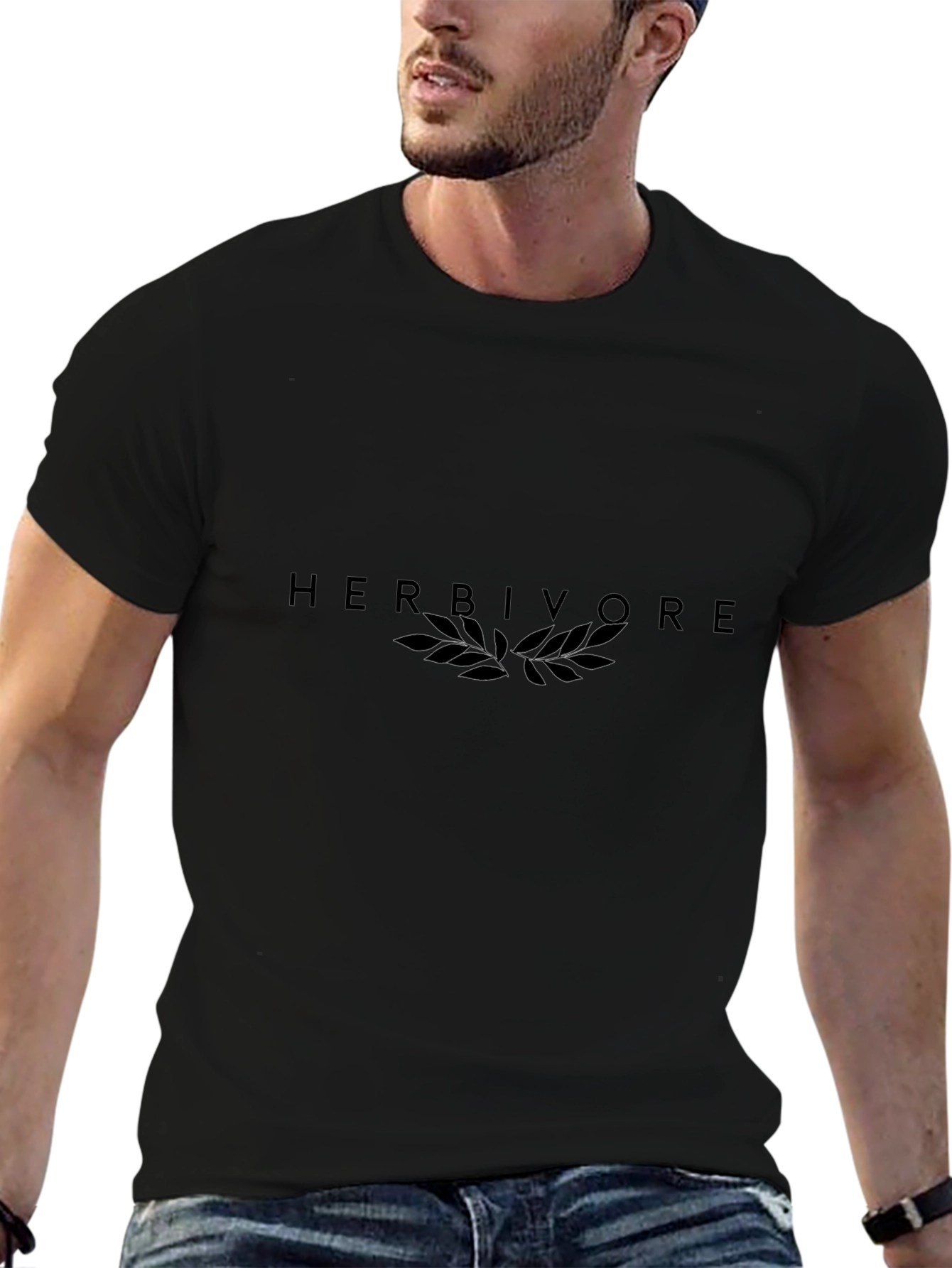 Herbivore Black Graphic Tee