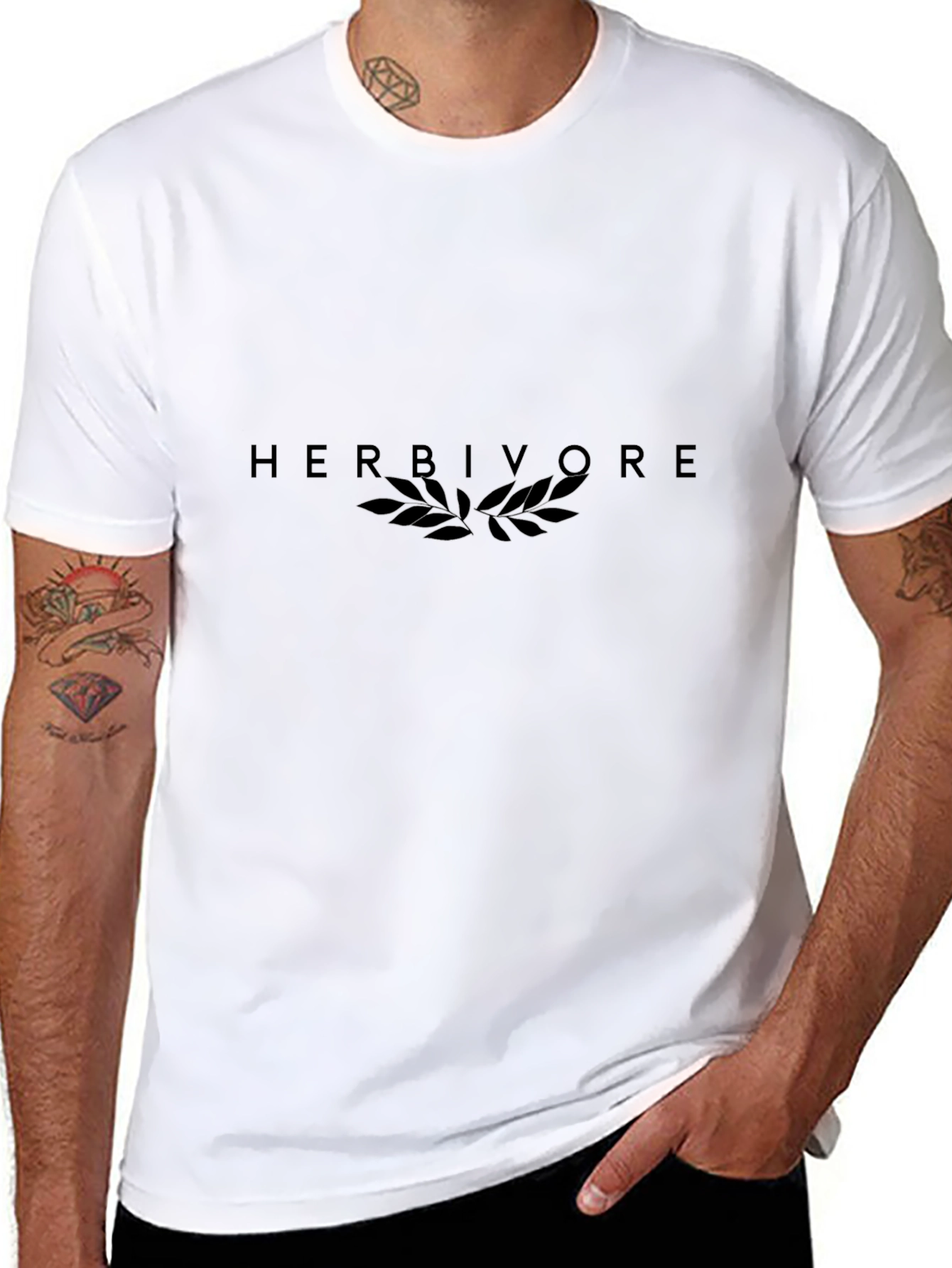 Herbivore Black Graphic Tee