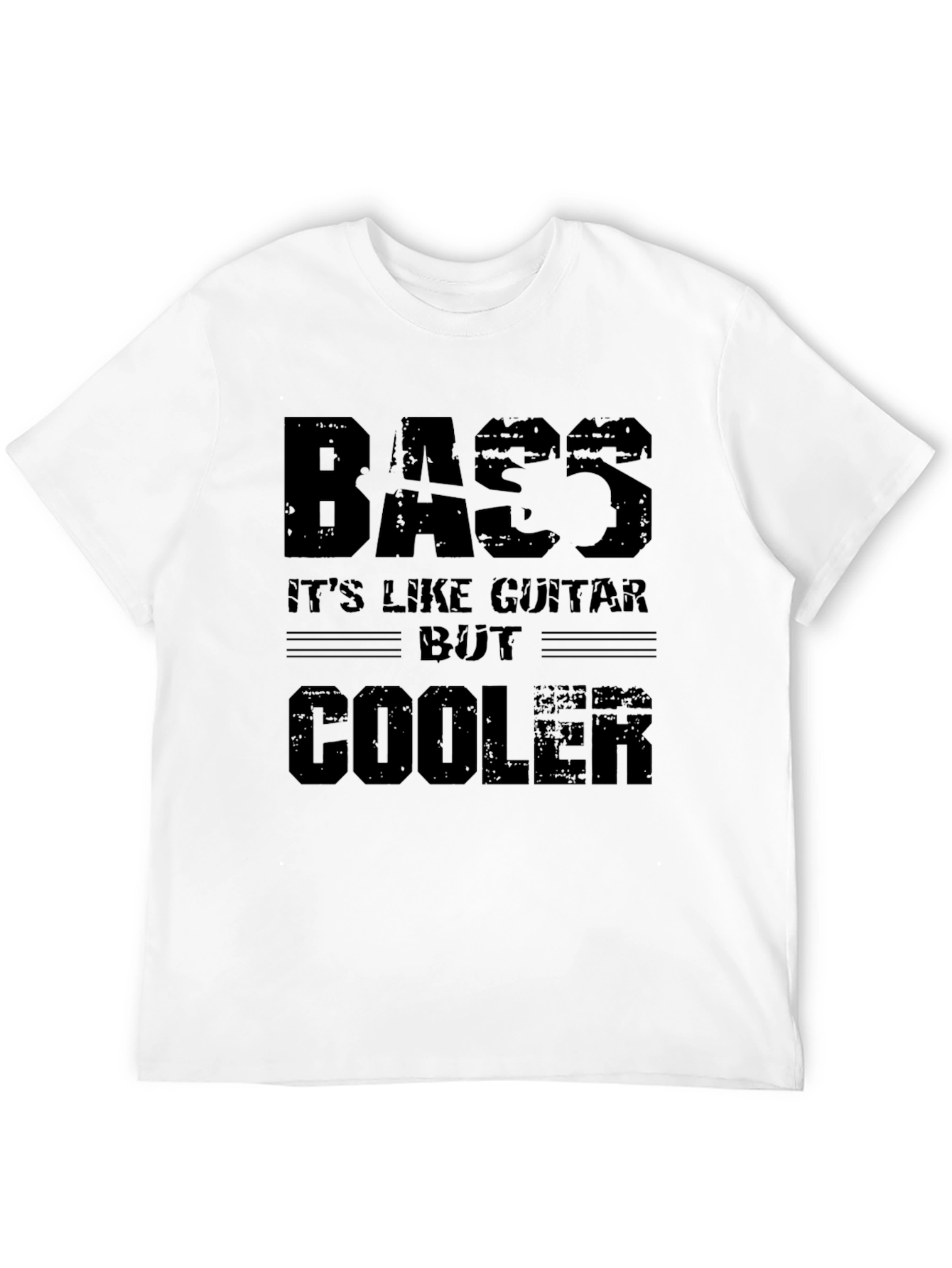 Bass is Cooler T-Shirt - Musicians Statement Tee