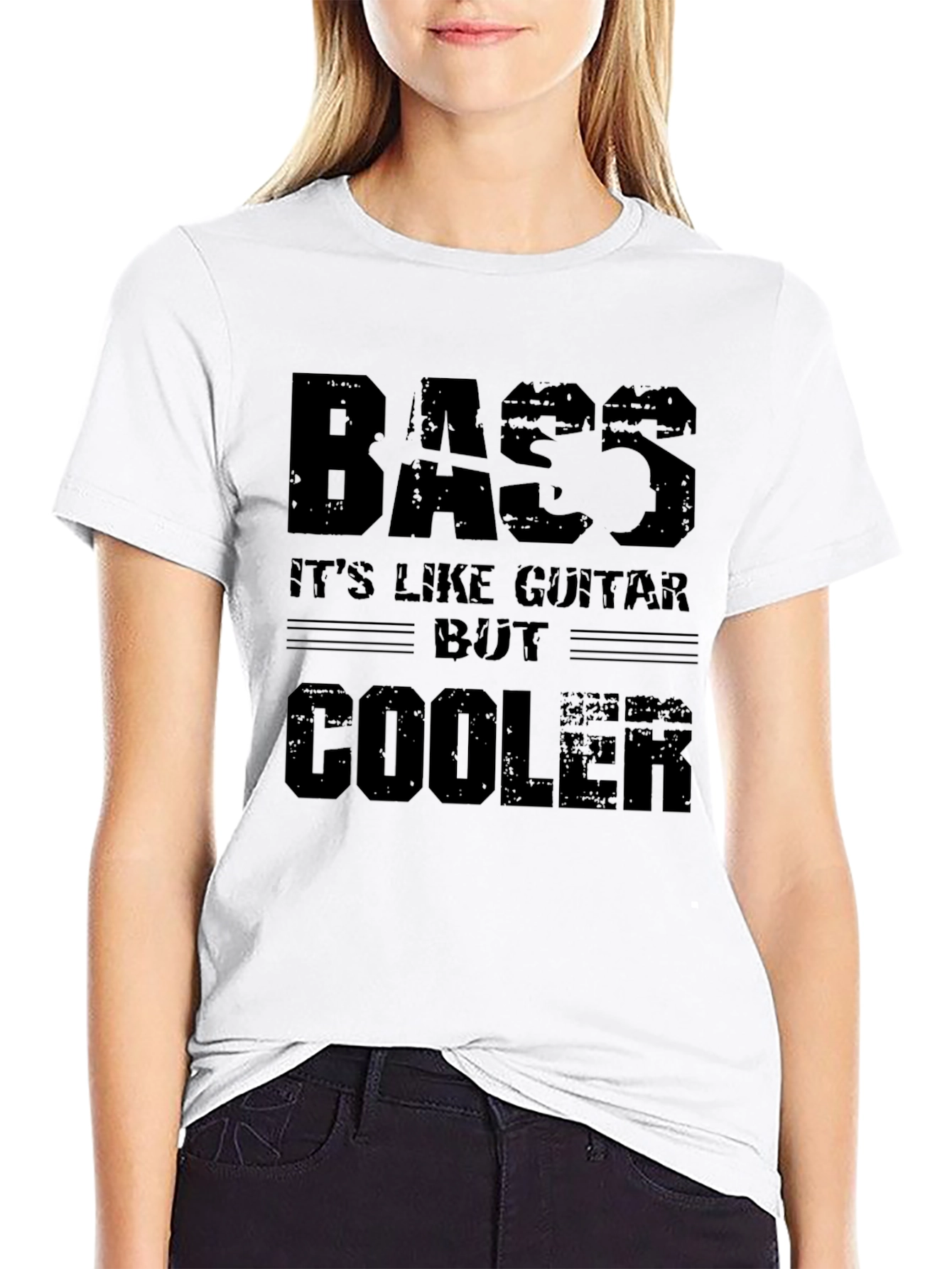 Bass is Cooler T-Shirt - Musicians Statement Tee