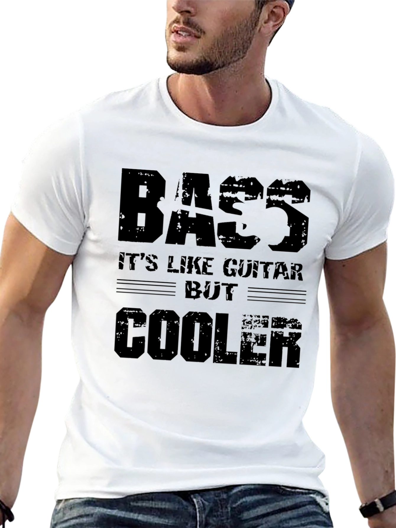 Bass is Cooler T-Shirt - Musicians Statement Tee