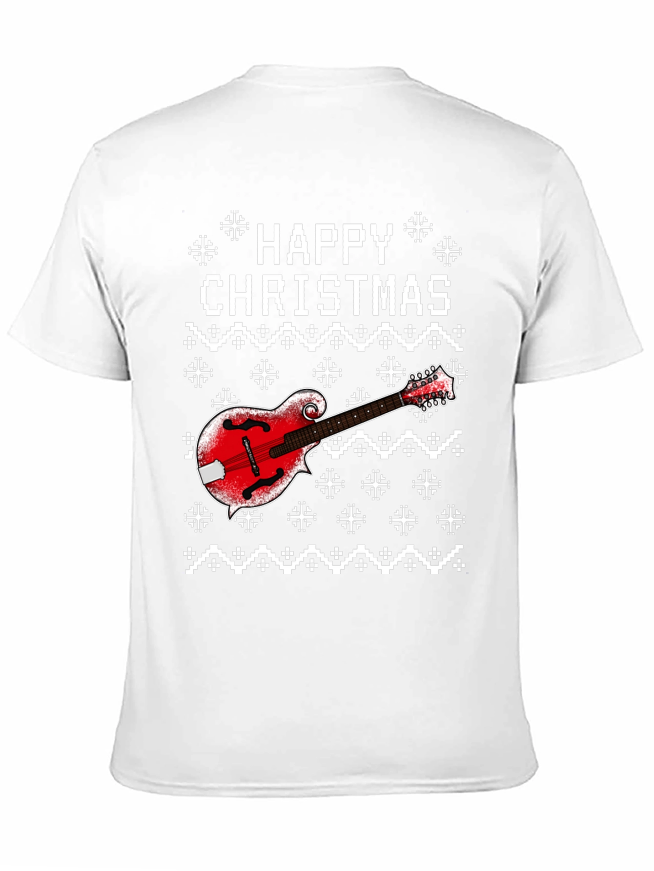 Happy Christmas Mandolin Ugly Sweater T-Shirt