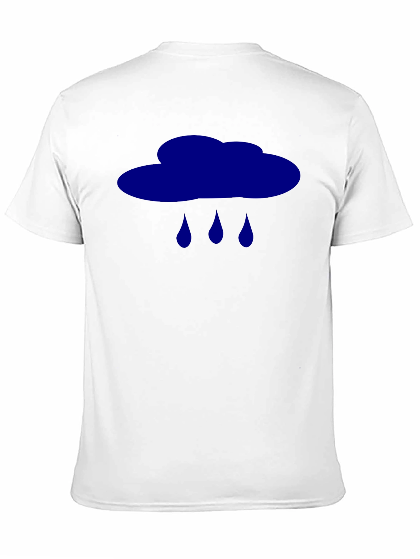 Rain Cloud Graphic Tee - Classic Black Cotton T-Shirt