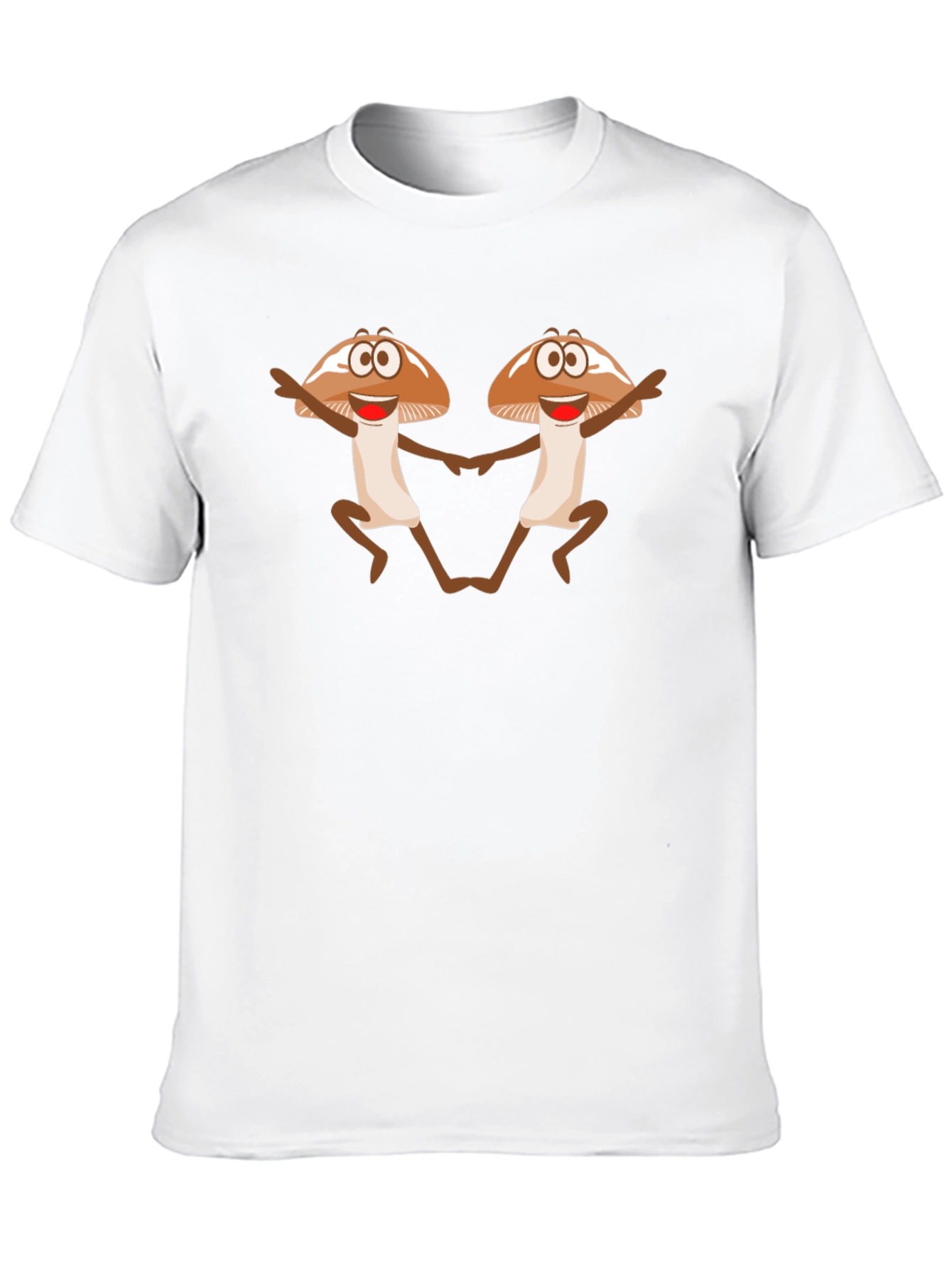 Funky Mushroom Dance Black T-Shirt
