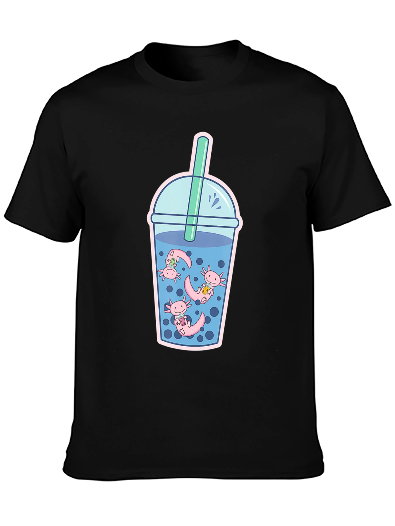 Axolotl Bubble Tea Graphic Tee
