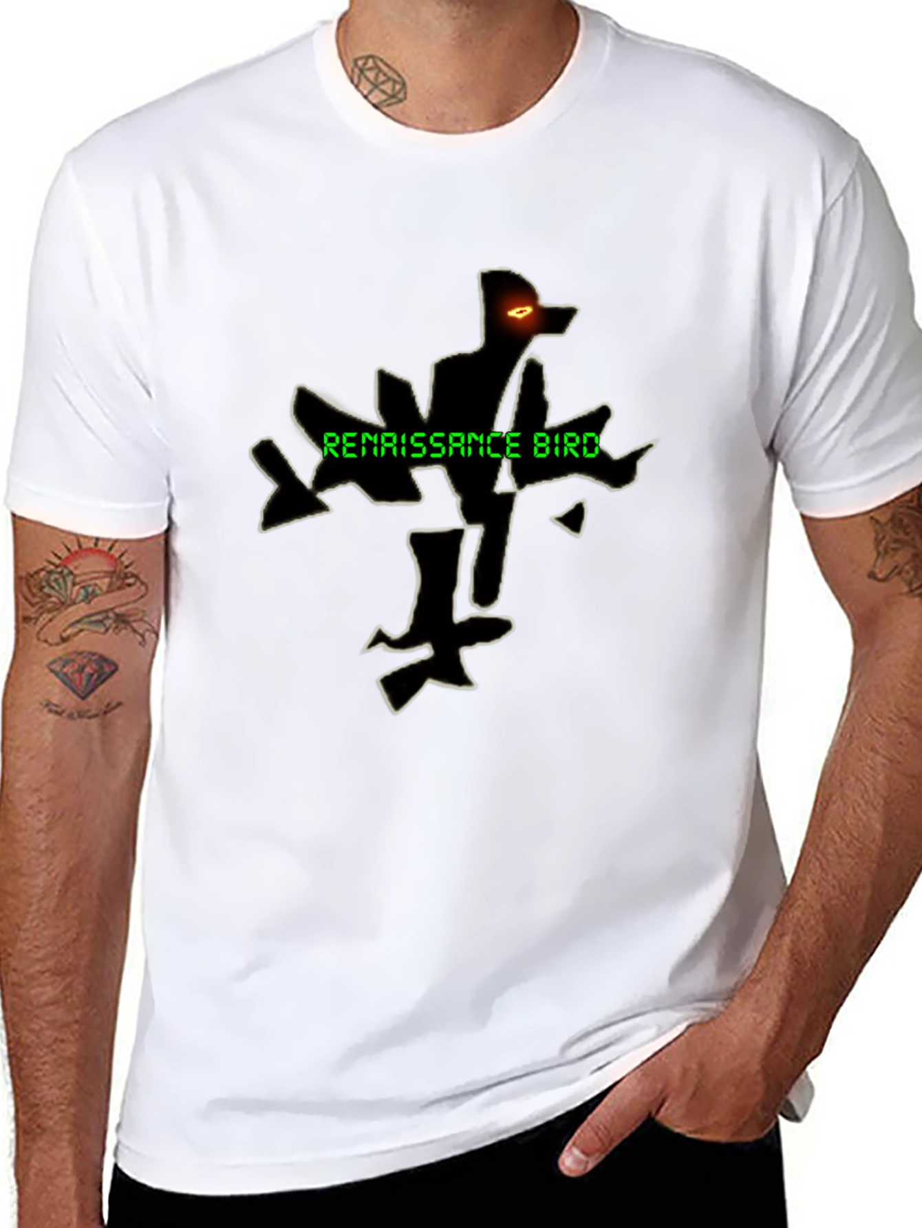 Renaissance Bird T-Shirt - Abstract Graphic Tee