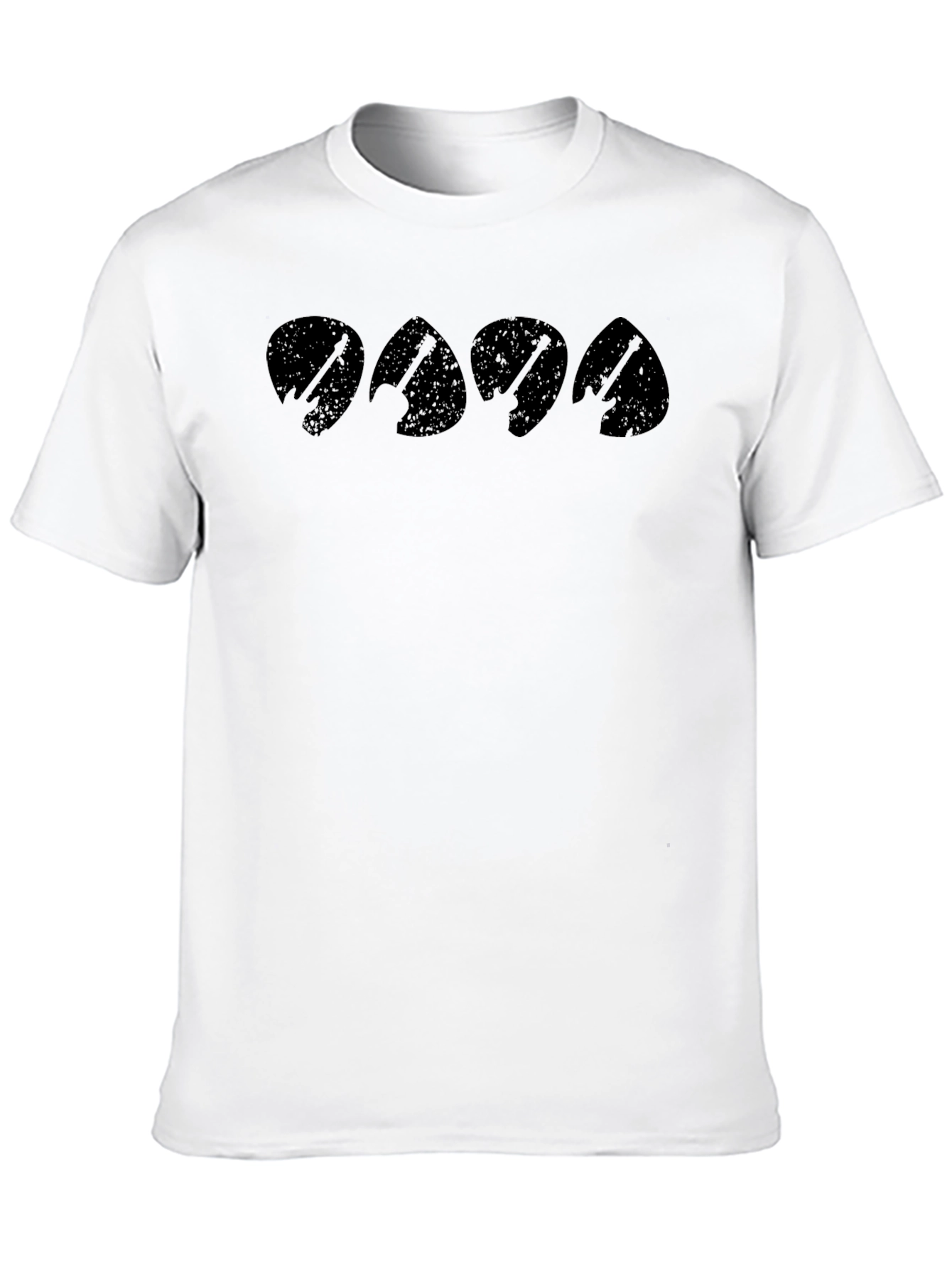 Guitar Pick Band Graphic Tee - Musician T-Shirt