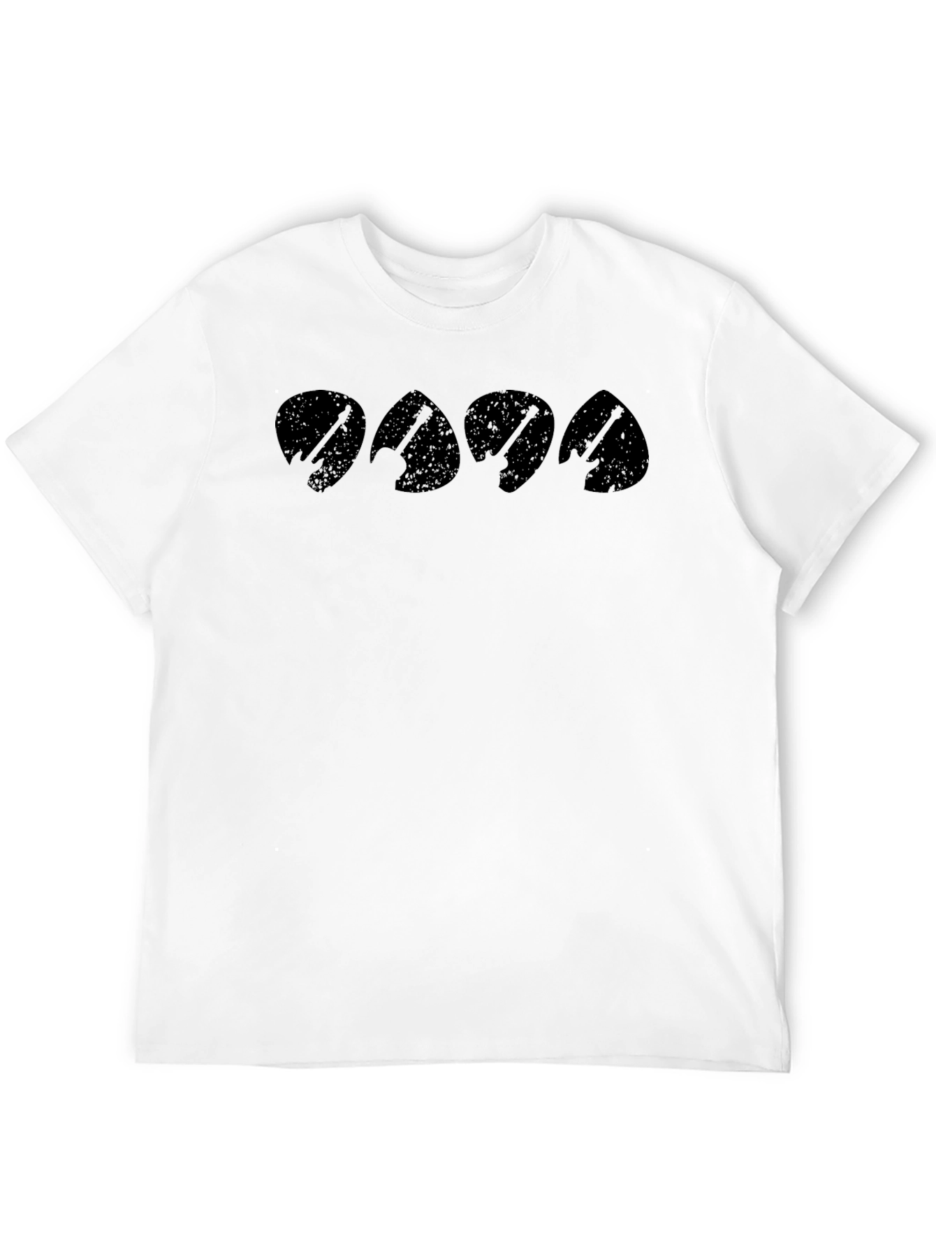 Guitar Pick Band Graphic Tee - Musician T-Shirt
