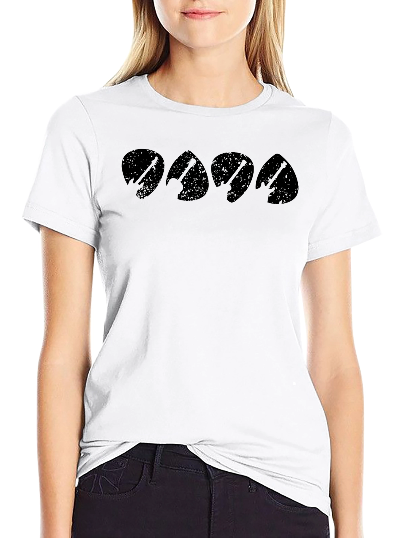 Guitar Pick Band Graphic Tee - Musician T-Shirt
