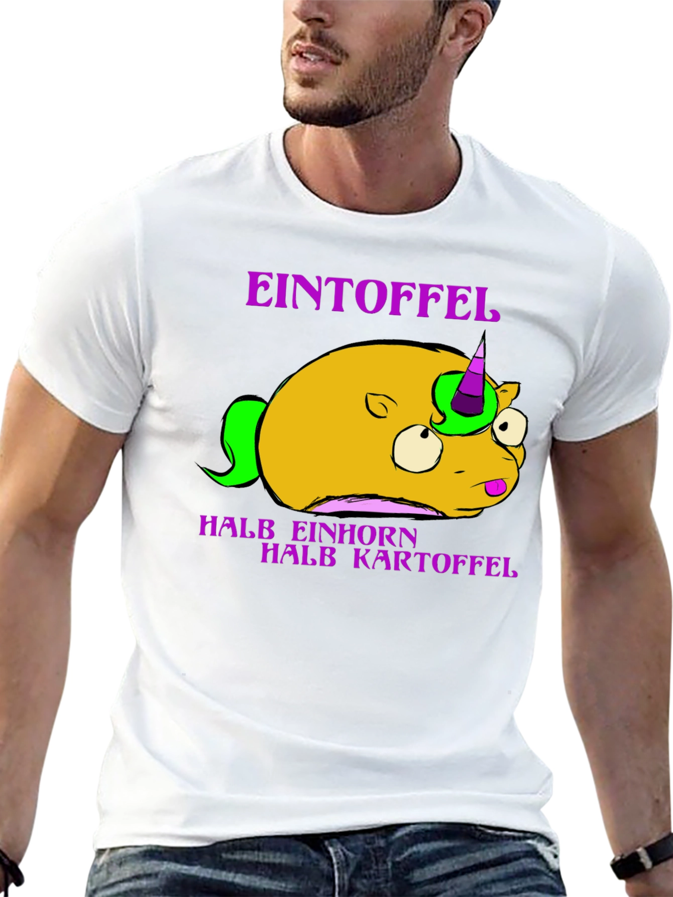 Eintoffel T-Shirt: Half Unicorn Half Potato