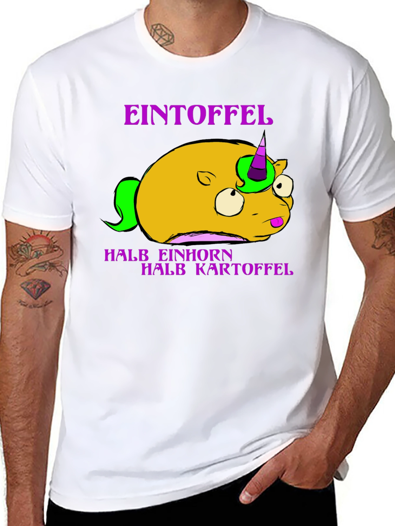 Eintoffel T-Shirt: Half Unicorn Half Potato