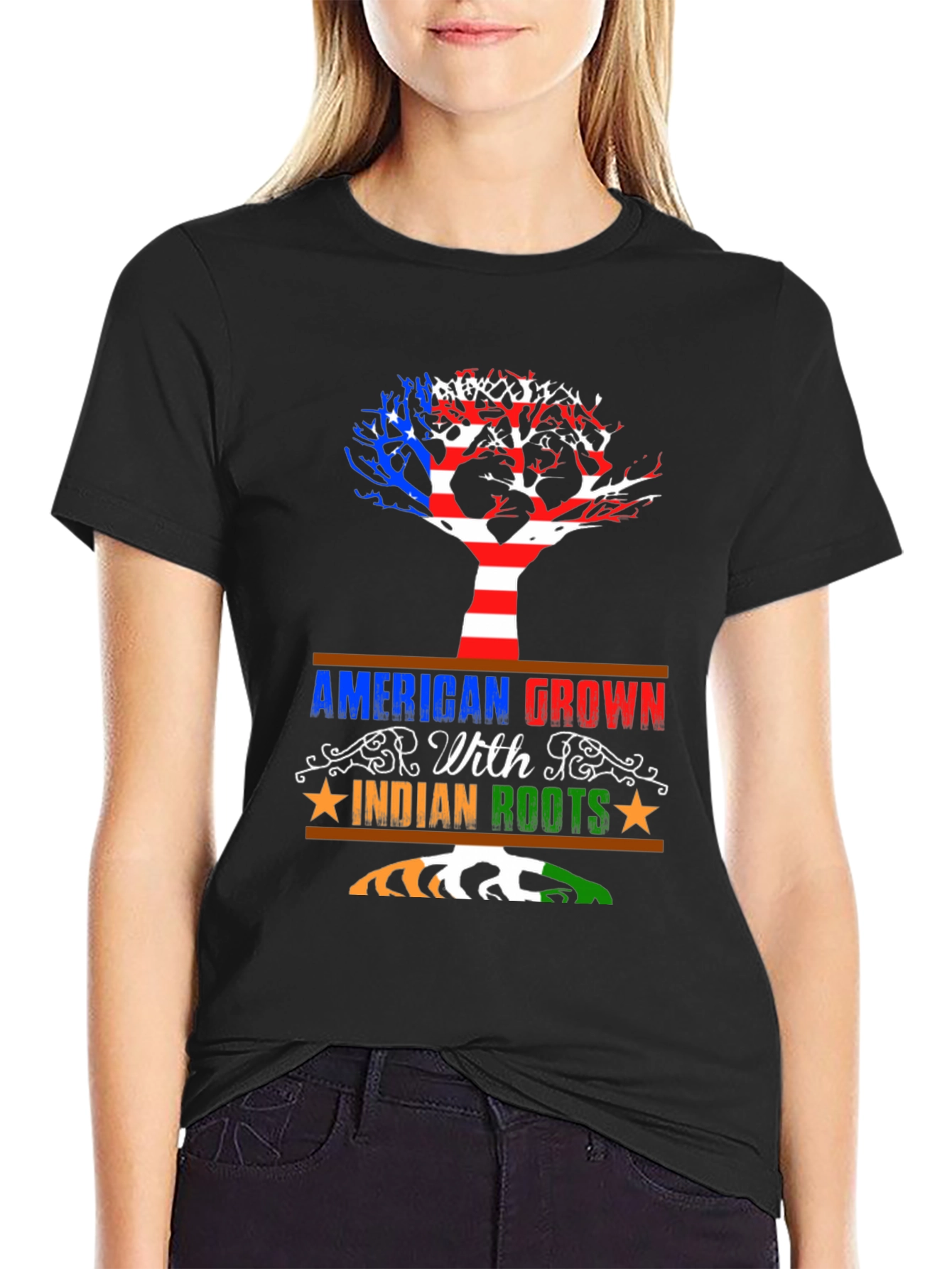 American Grown Indian Roots T-Shirt