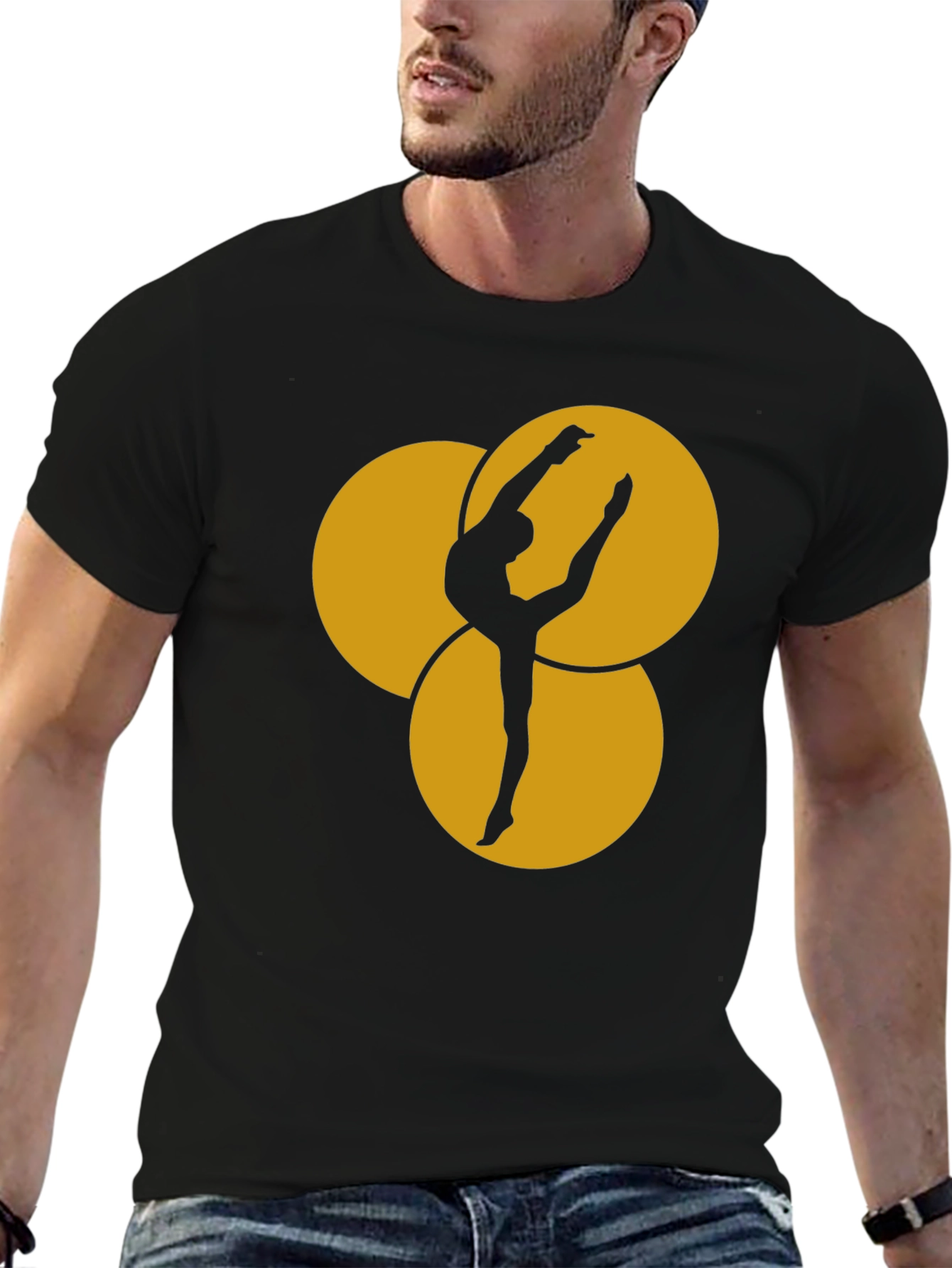 Dance Silhouette Graphic Tee - Black